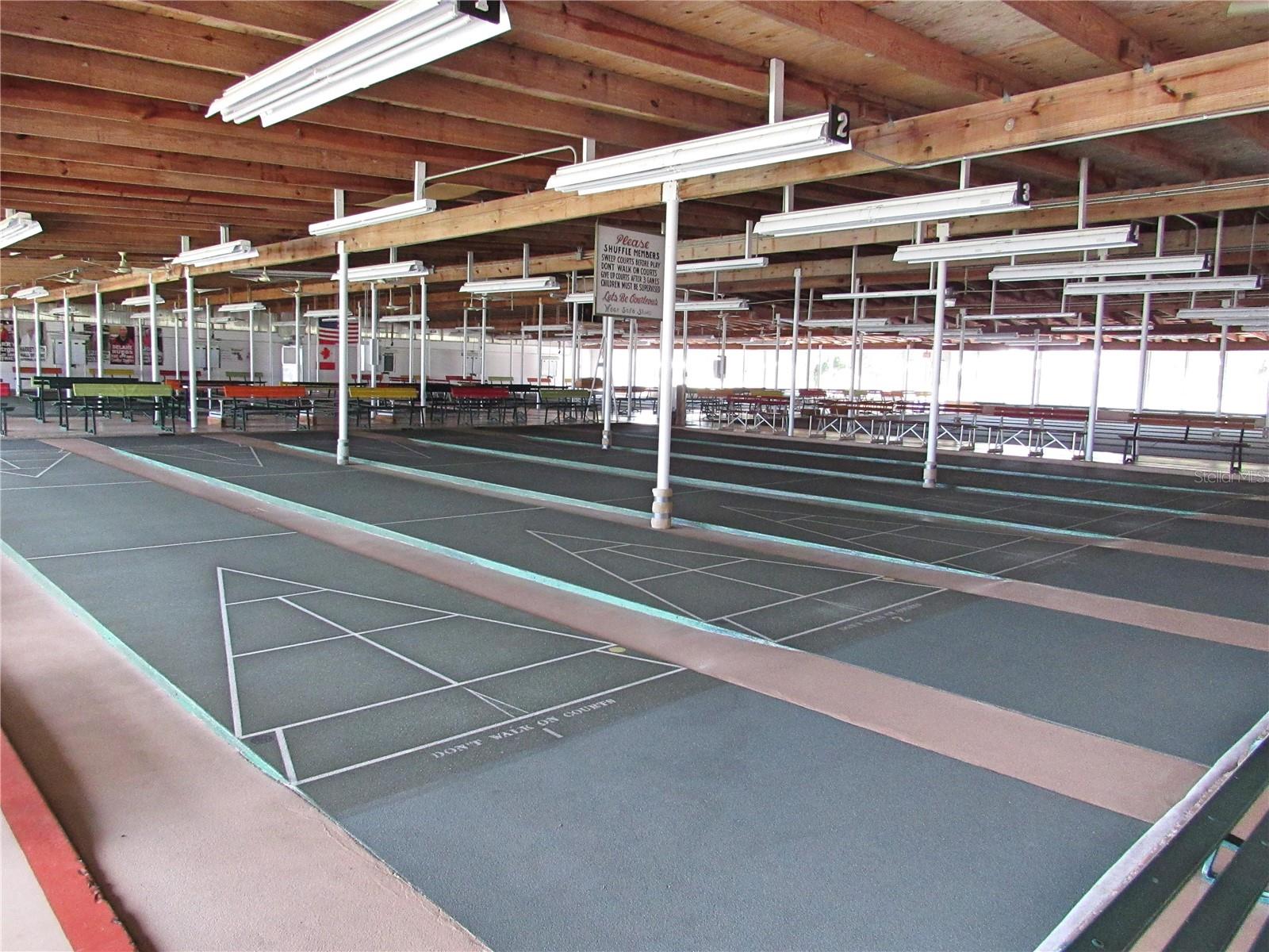 24 covered shuffleboard courts