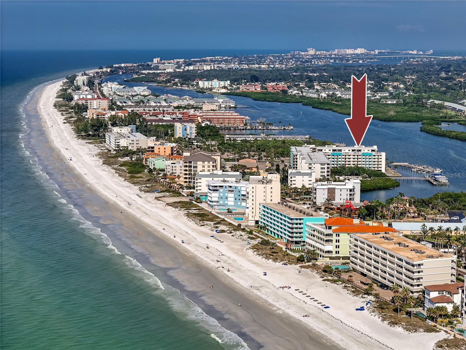 A short walk to the beach across Gulf Blvd