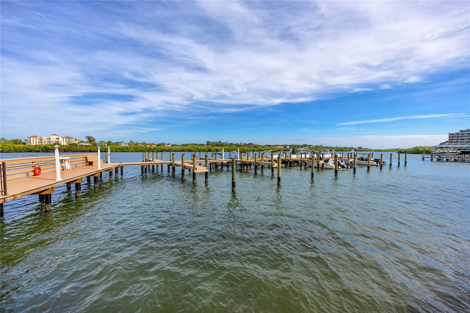 Newly installed dock & slips