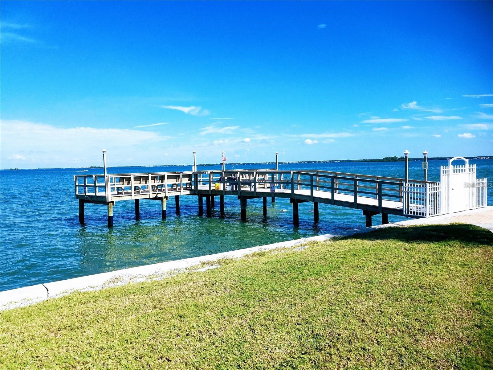 Community dock with community fishing license