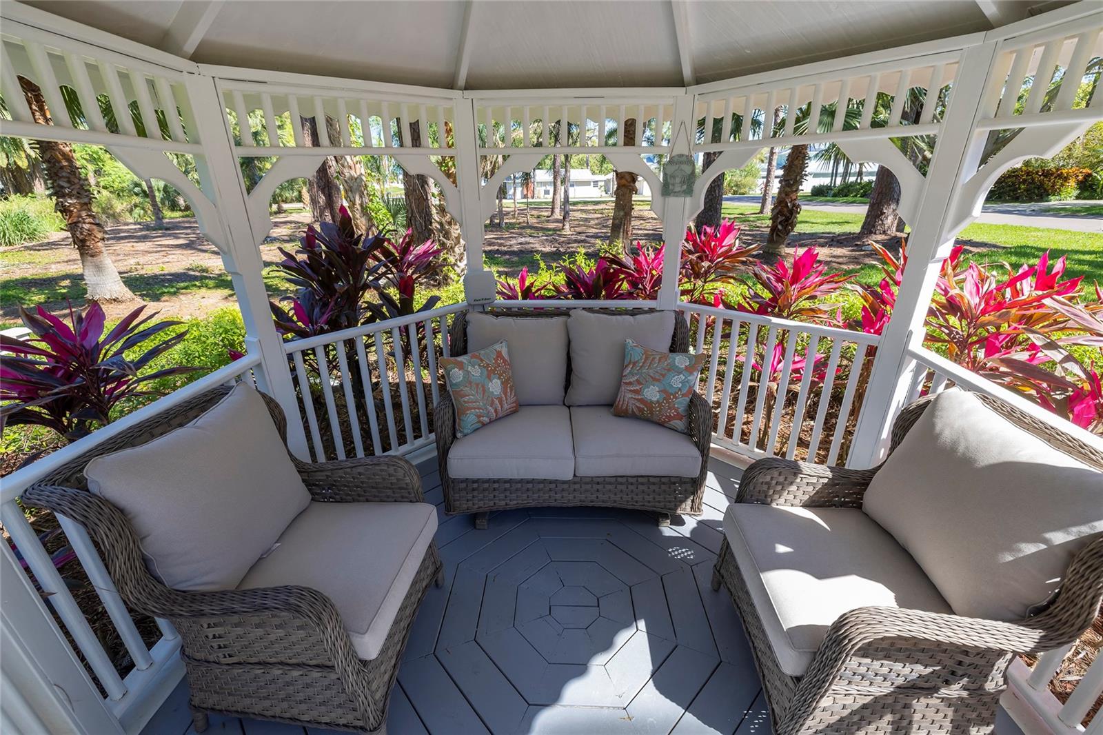 Outdoor Cabana offers an incredible get away space to relax and enjoy the day