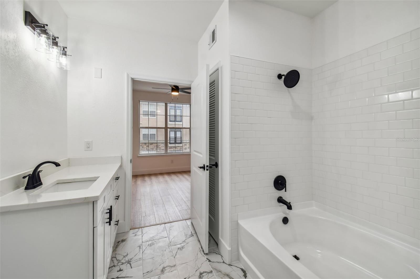 Primary Bathroom connected to bedroom with huge soaking tub