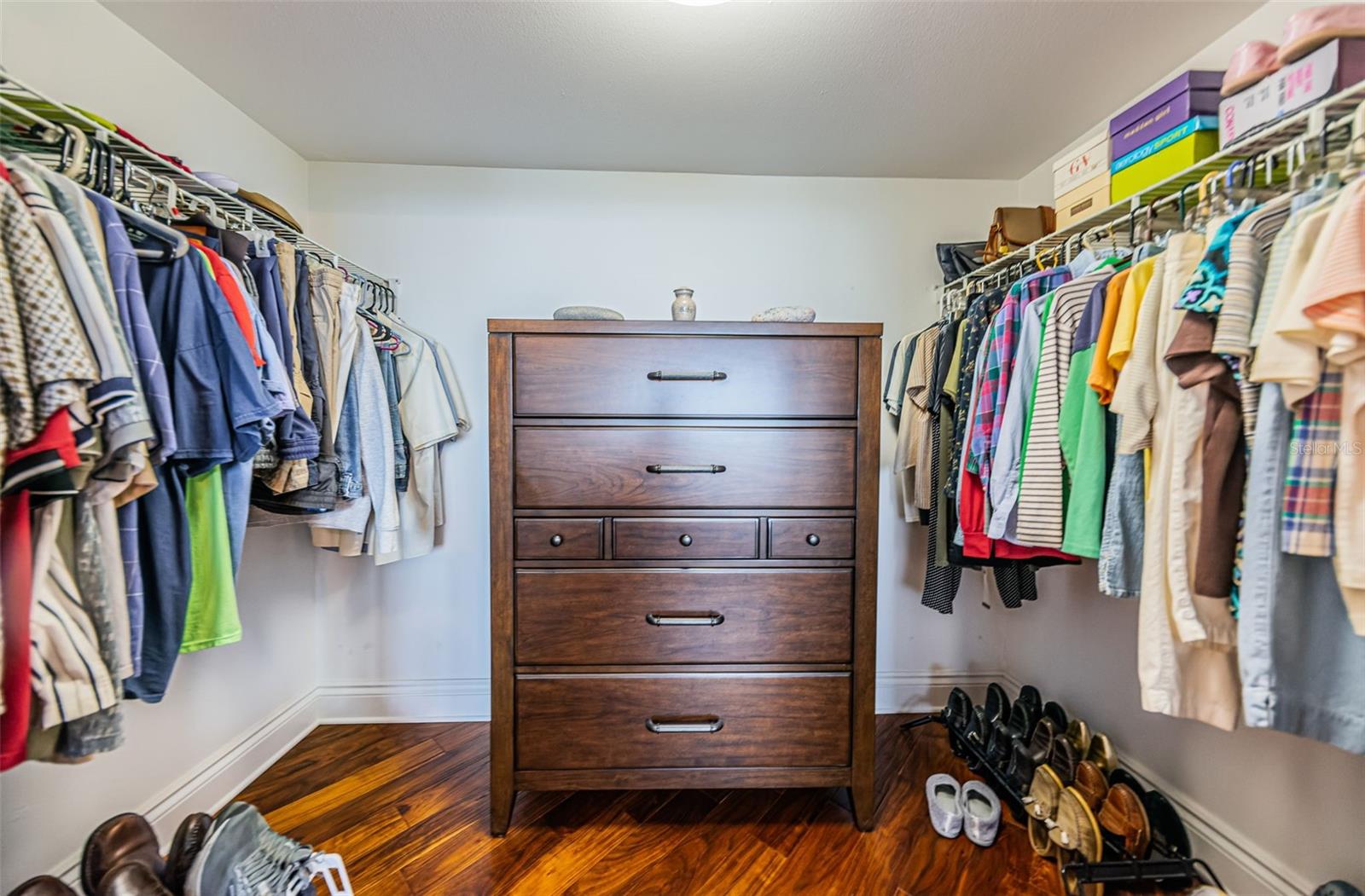 Walk-in closet for the Primary Suite