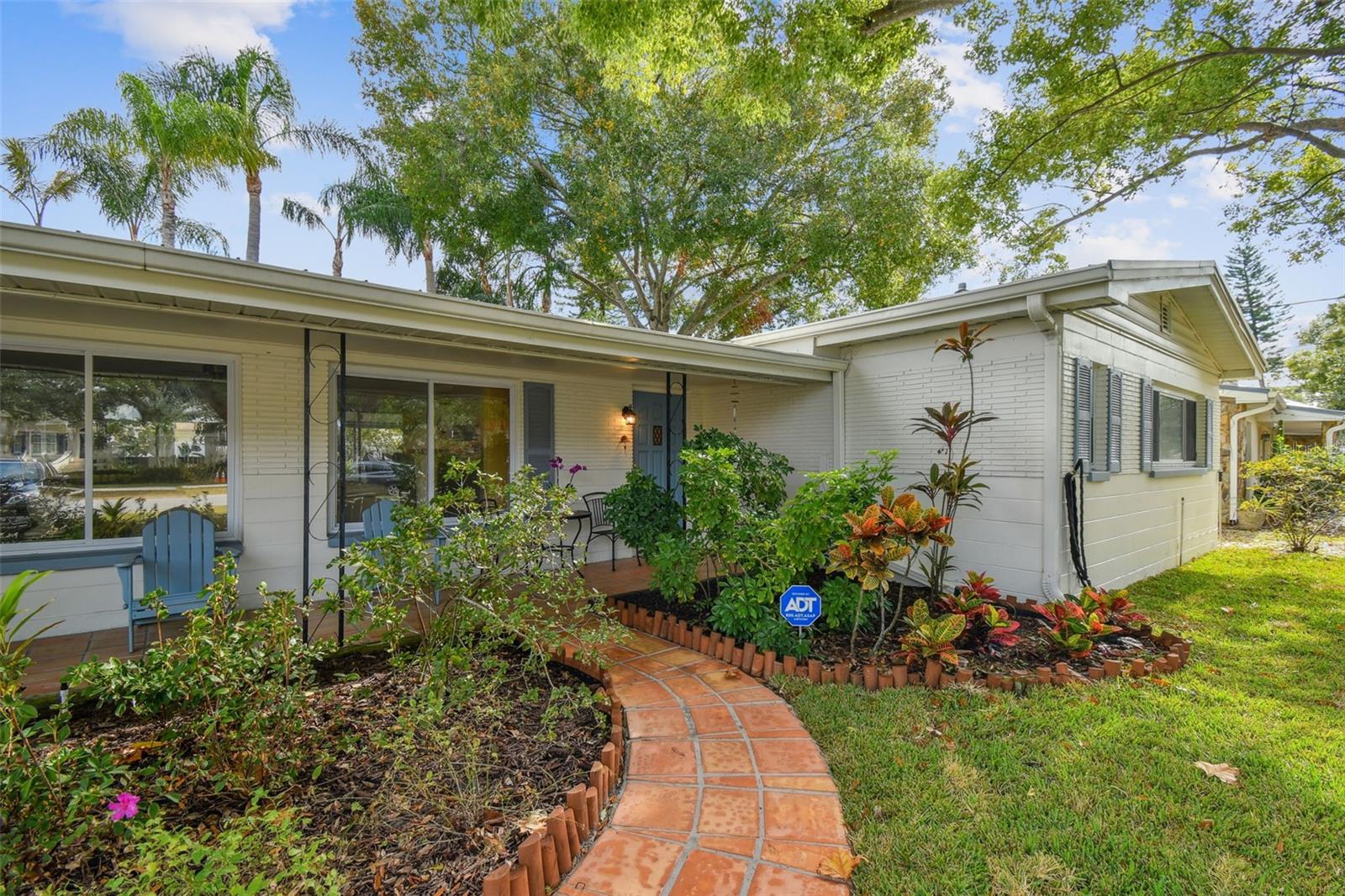 Beautiful block home with endearing curb appeal