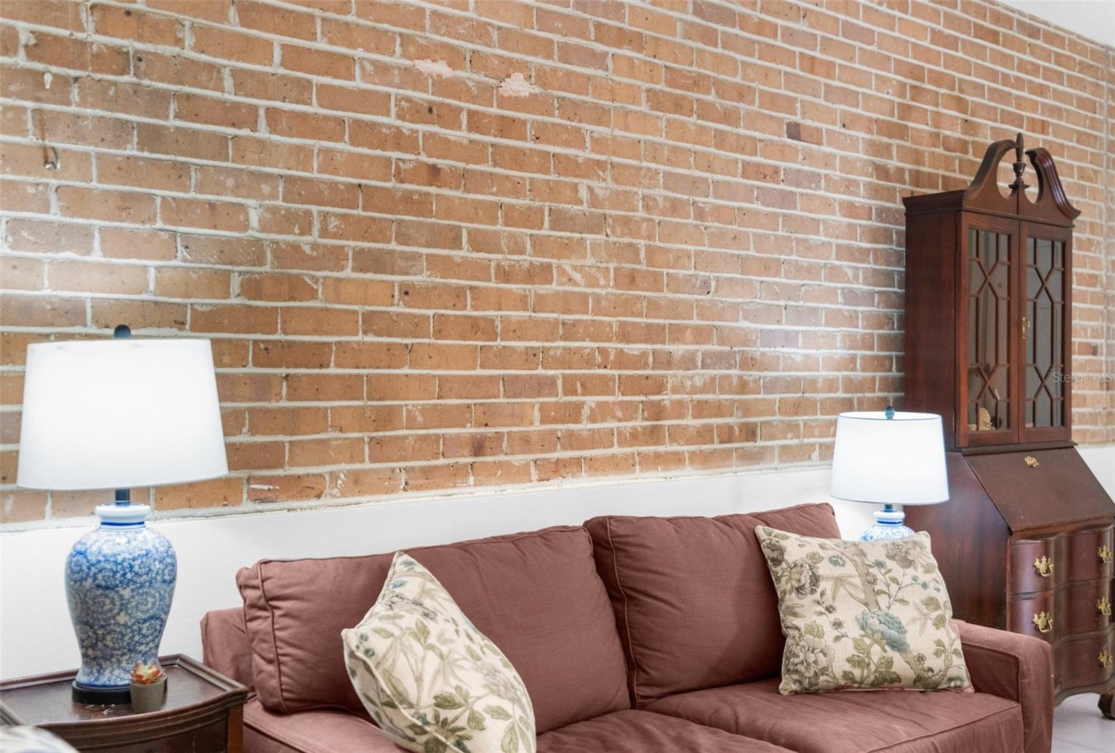 Wow, You will love the Original Brick on the Living Room Wall