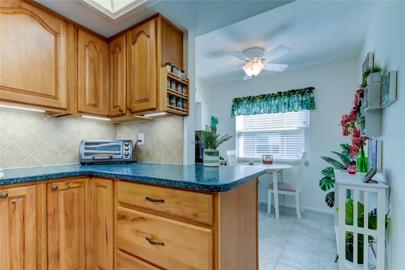 Kitchen Flows Seamlessly into a Very Spacious Eat In Section (7.1' x 8.2')!