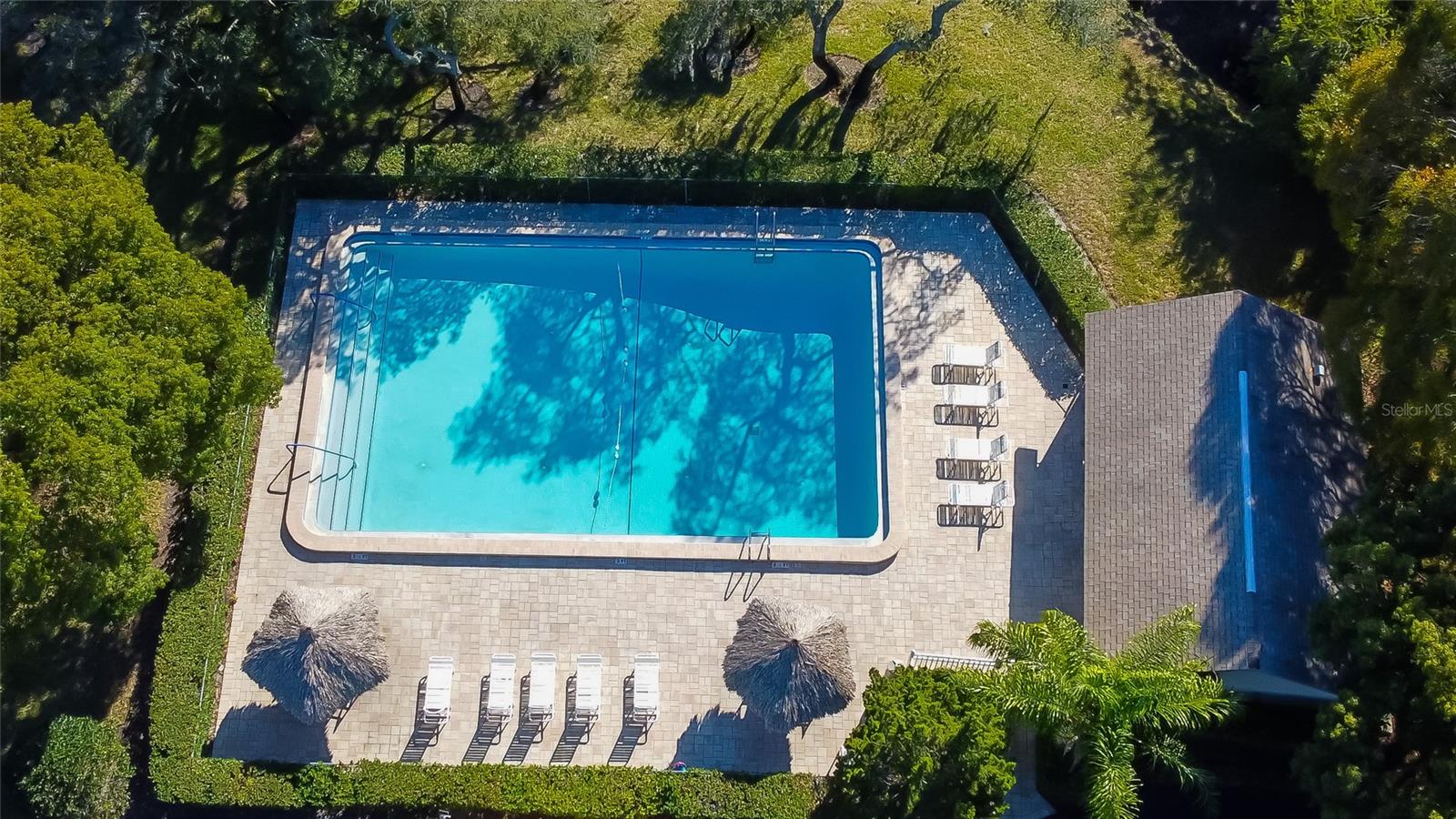 Community Pool From Above!