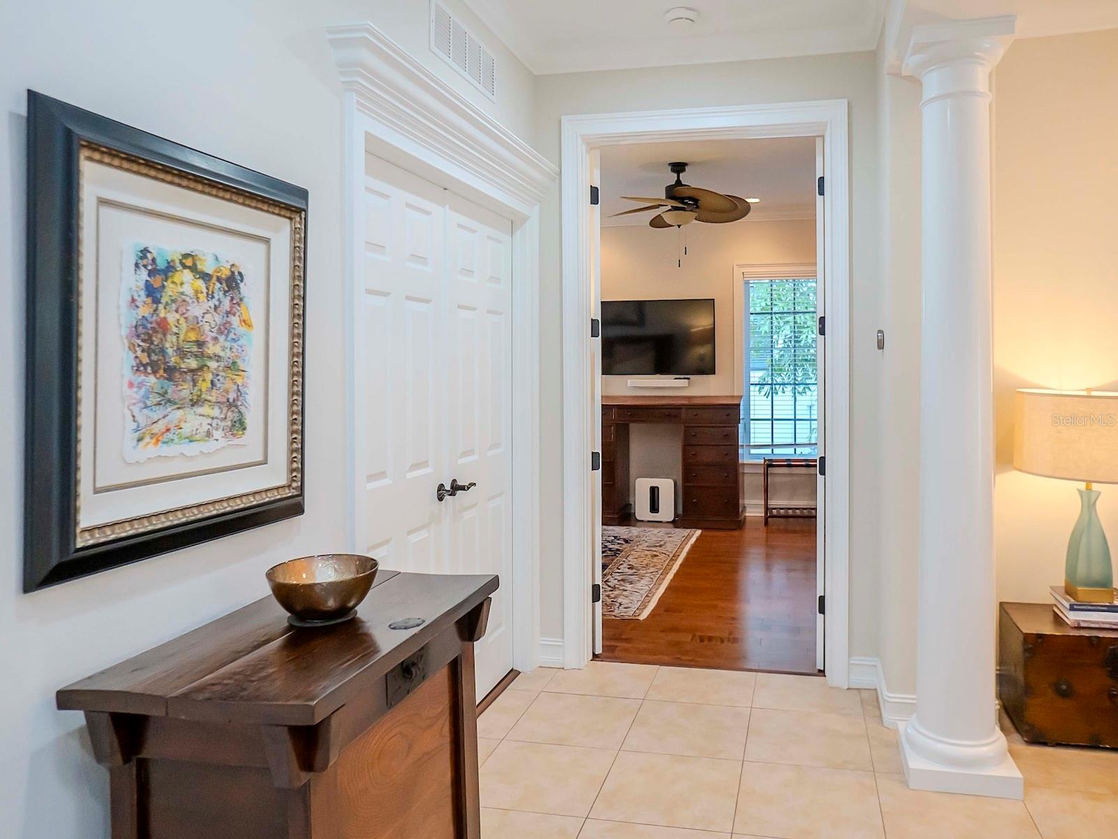 Foyer to Guest Suite/4th Bedrom and Office