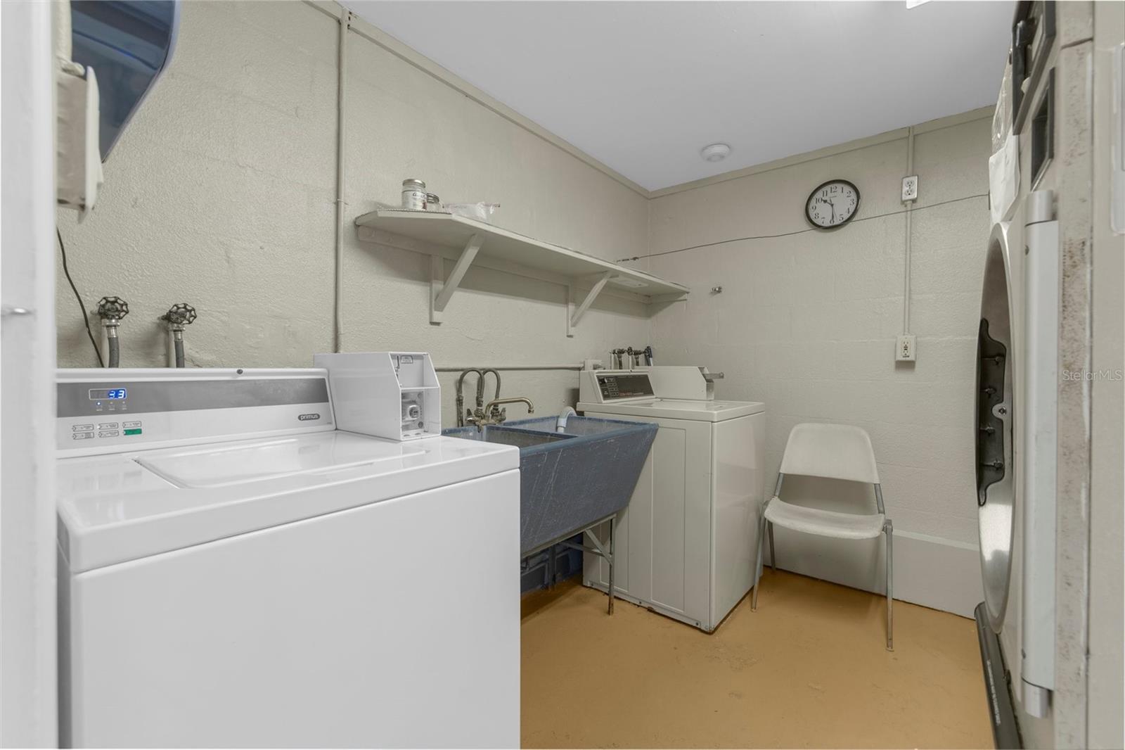 Laundry is downstairs close to the unit.