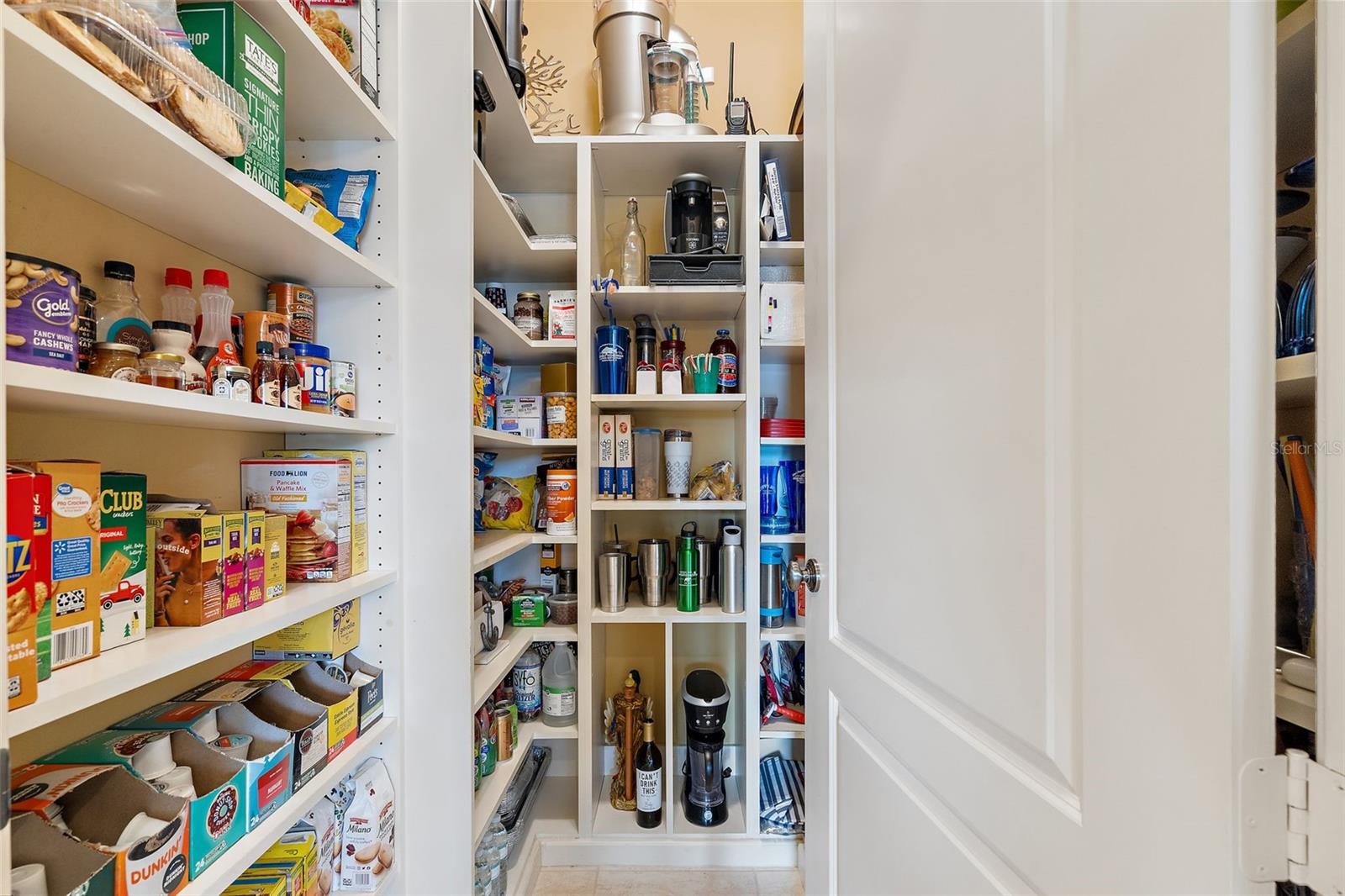 Huge (and well organized!) walk in pantry.