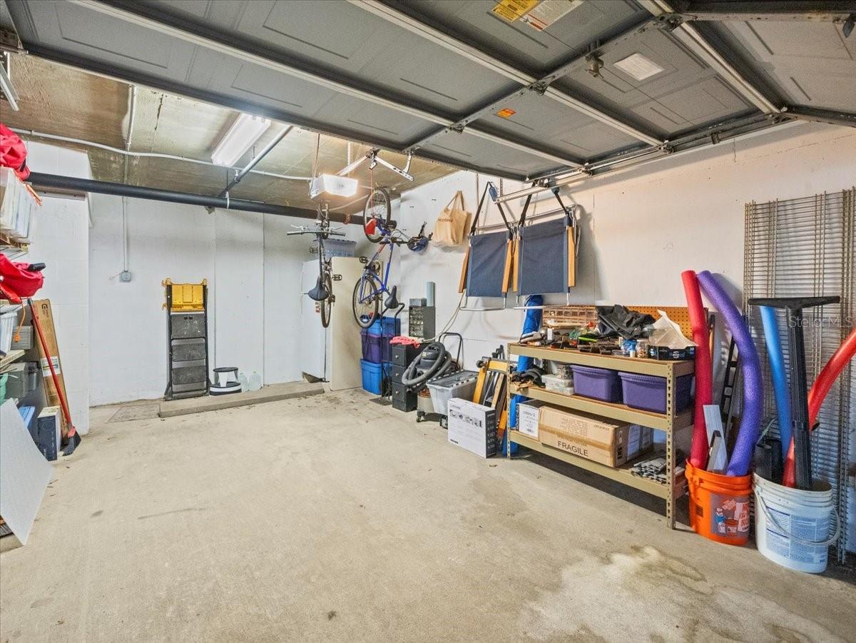 Inside of the garage