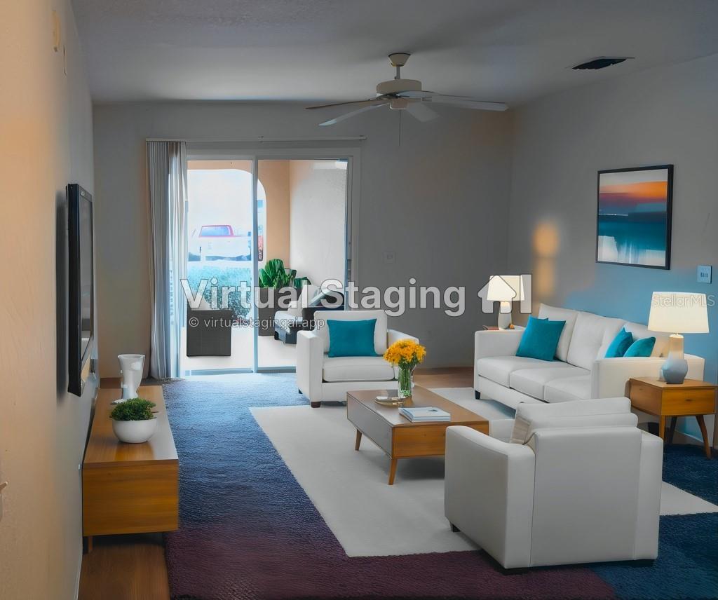 AI Staged Living Room
