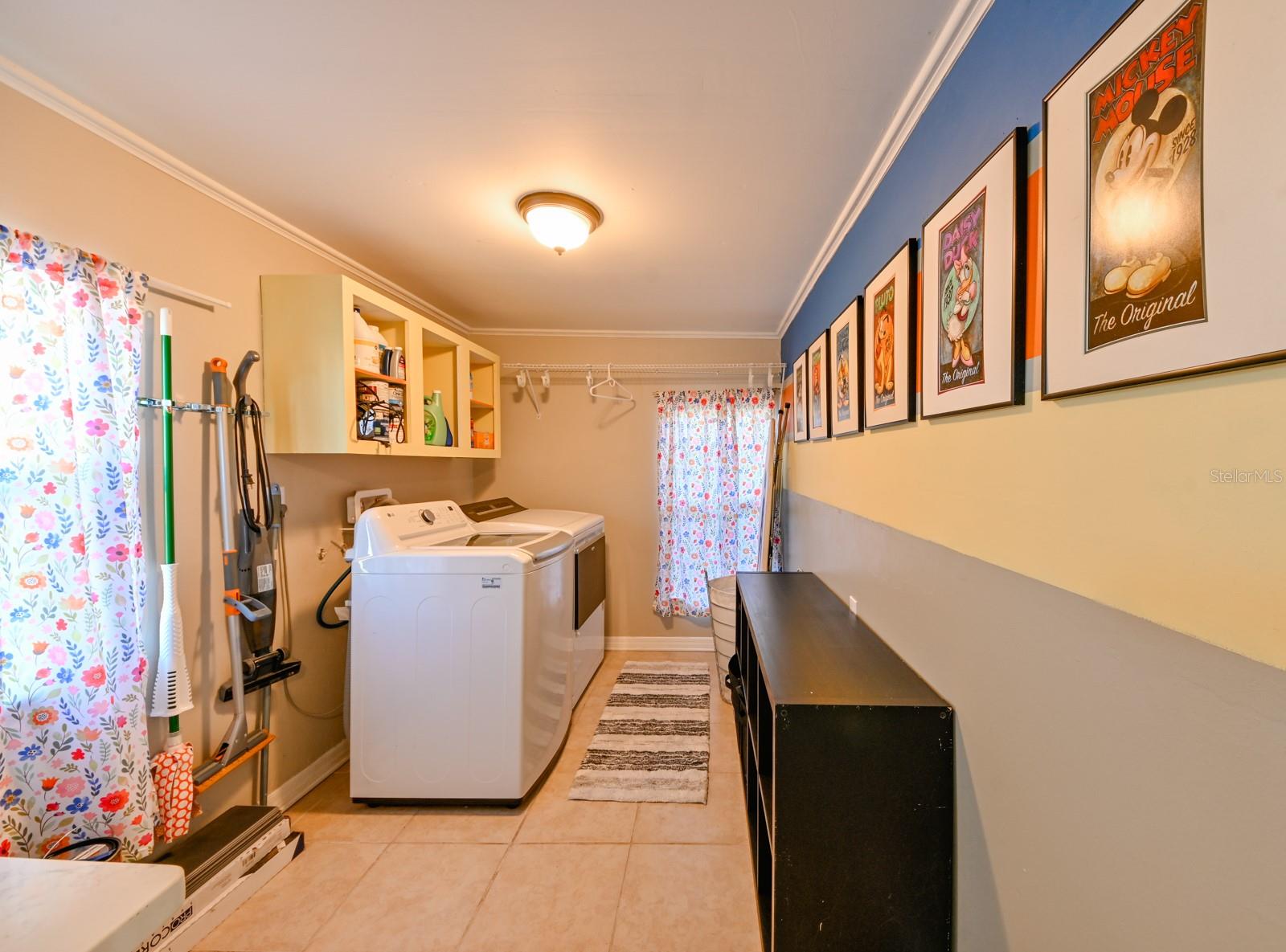 Huge Walk-In Laundry Room with Storage