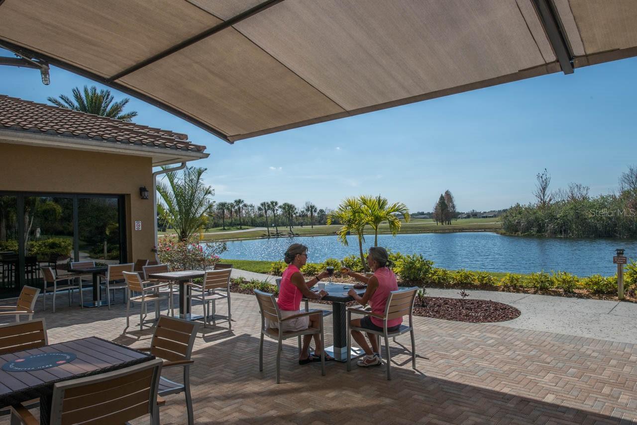 South Clubhouse area to dine outside