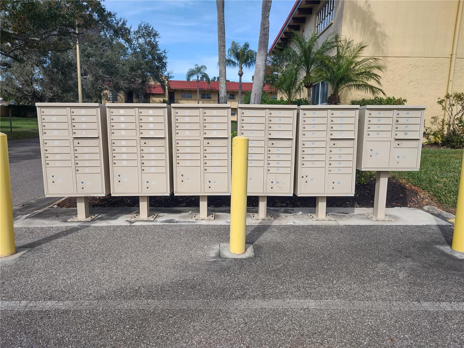 Community mailbox a short walk from unit