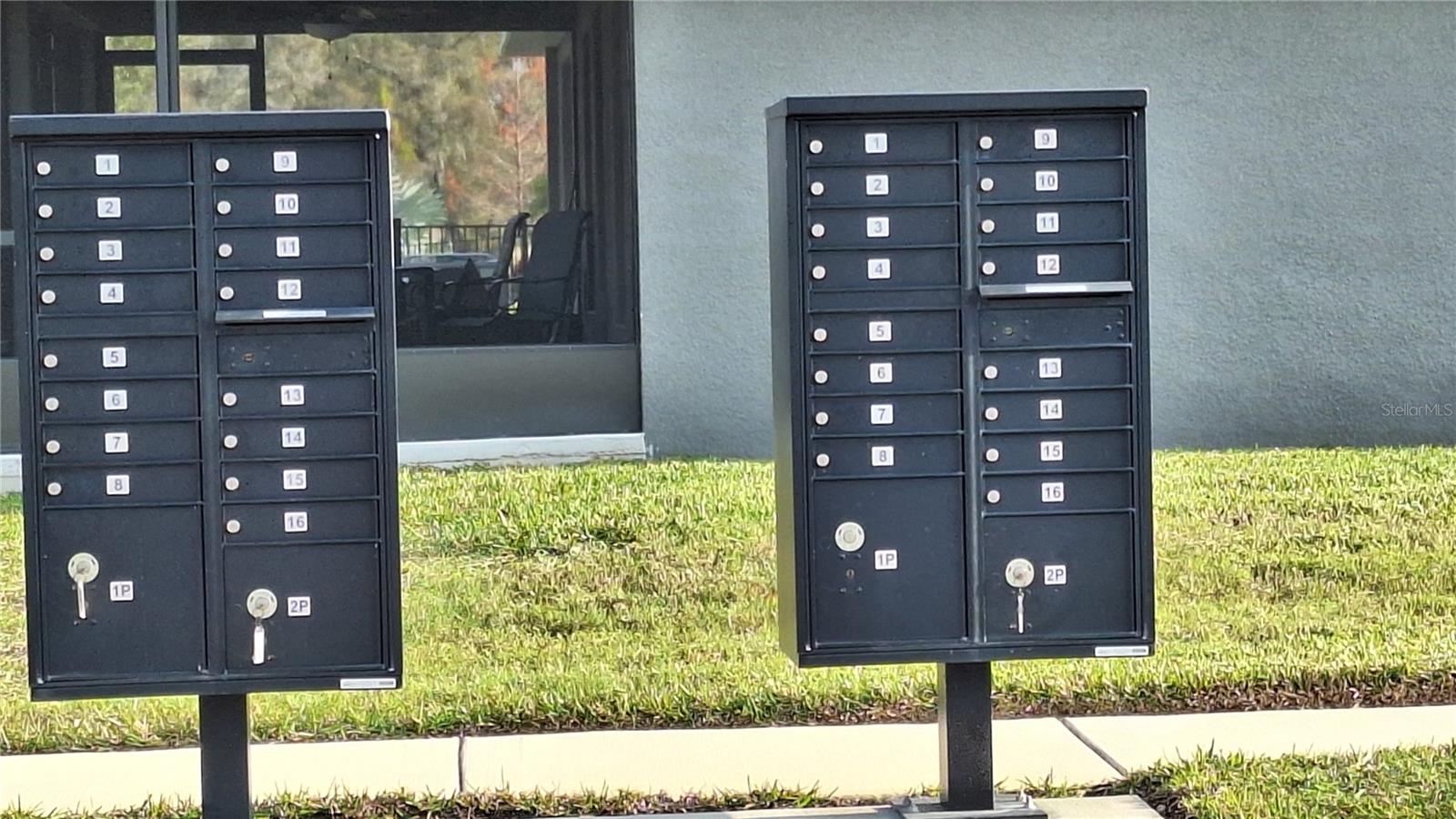 Mail boxes are two doors away
