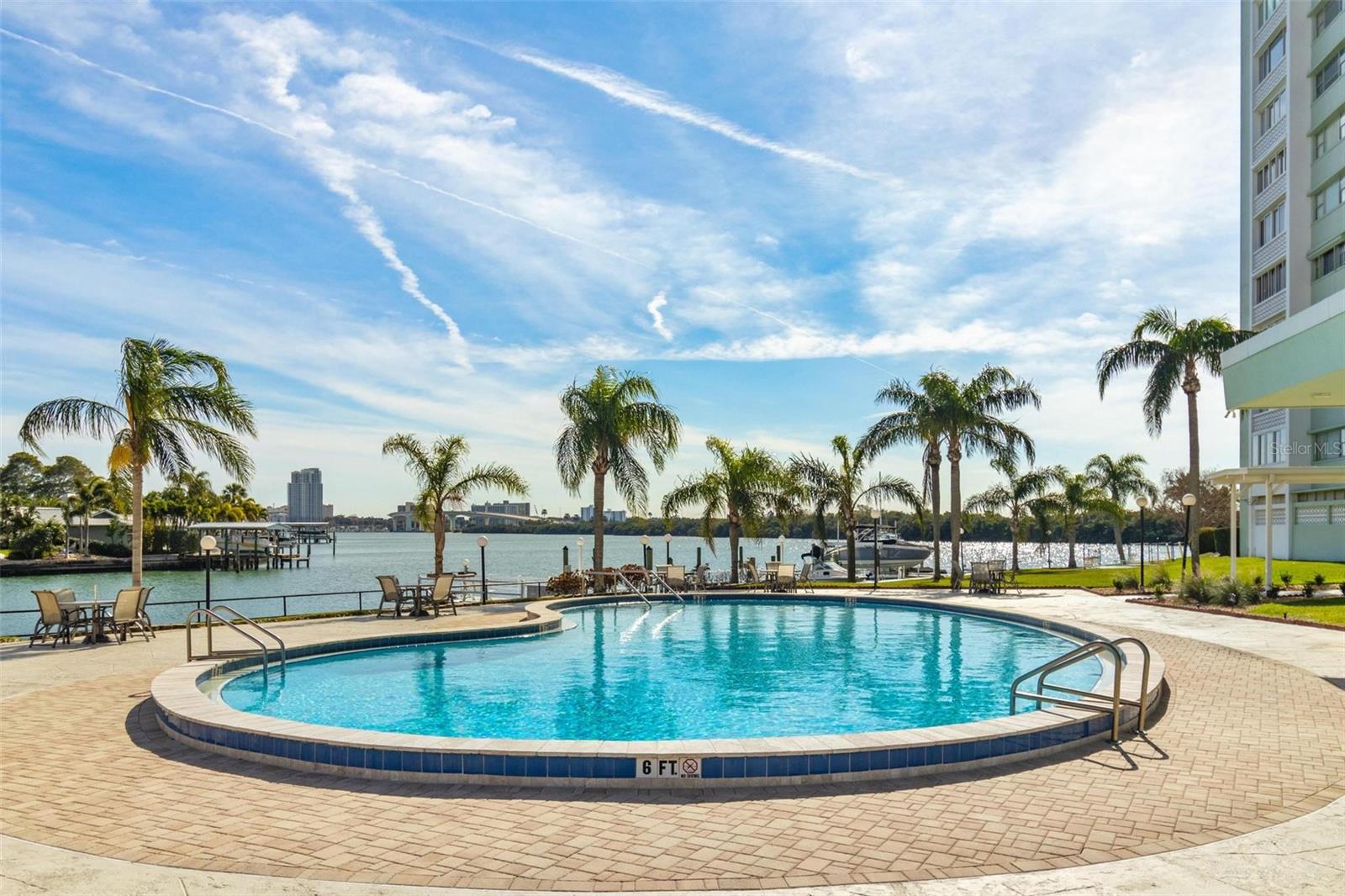 Enjoy the pool while dolphins swim by in the intercoastal!