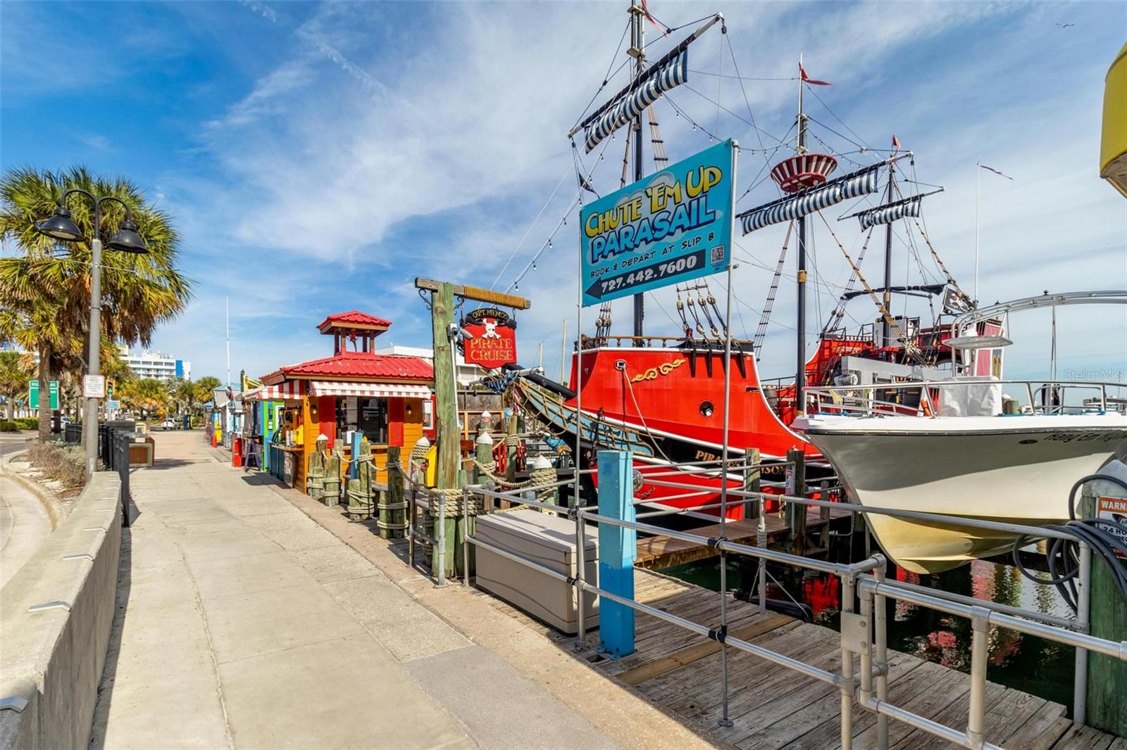 Catch a boat ride at the nearby Clearwater Marina!