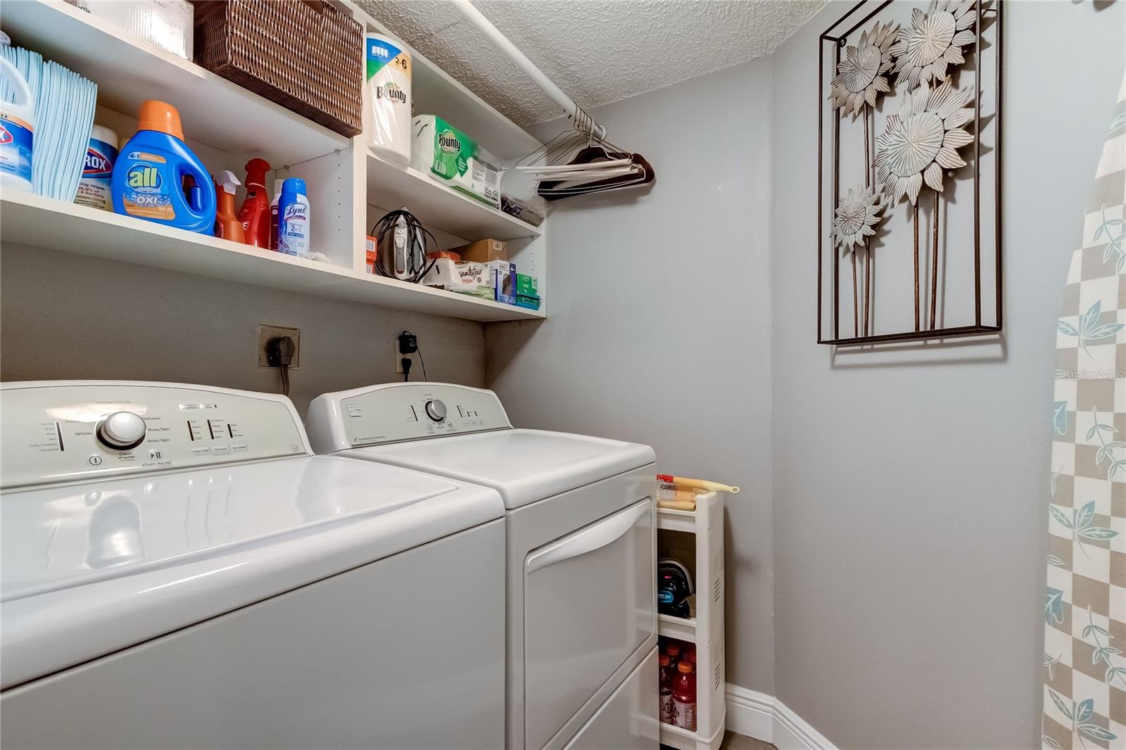 Laundry Room with Extra Storage off Kitchen