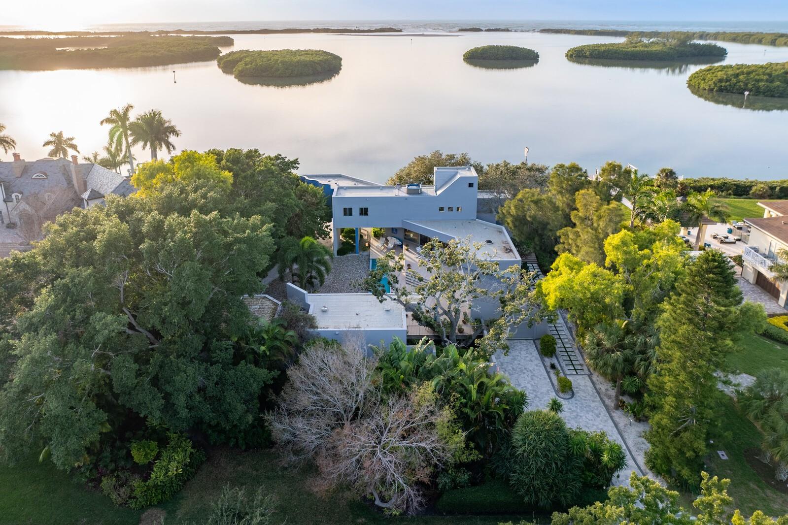 Almost an acre of prime waterfront property overlooking the Gulf!