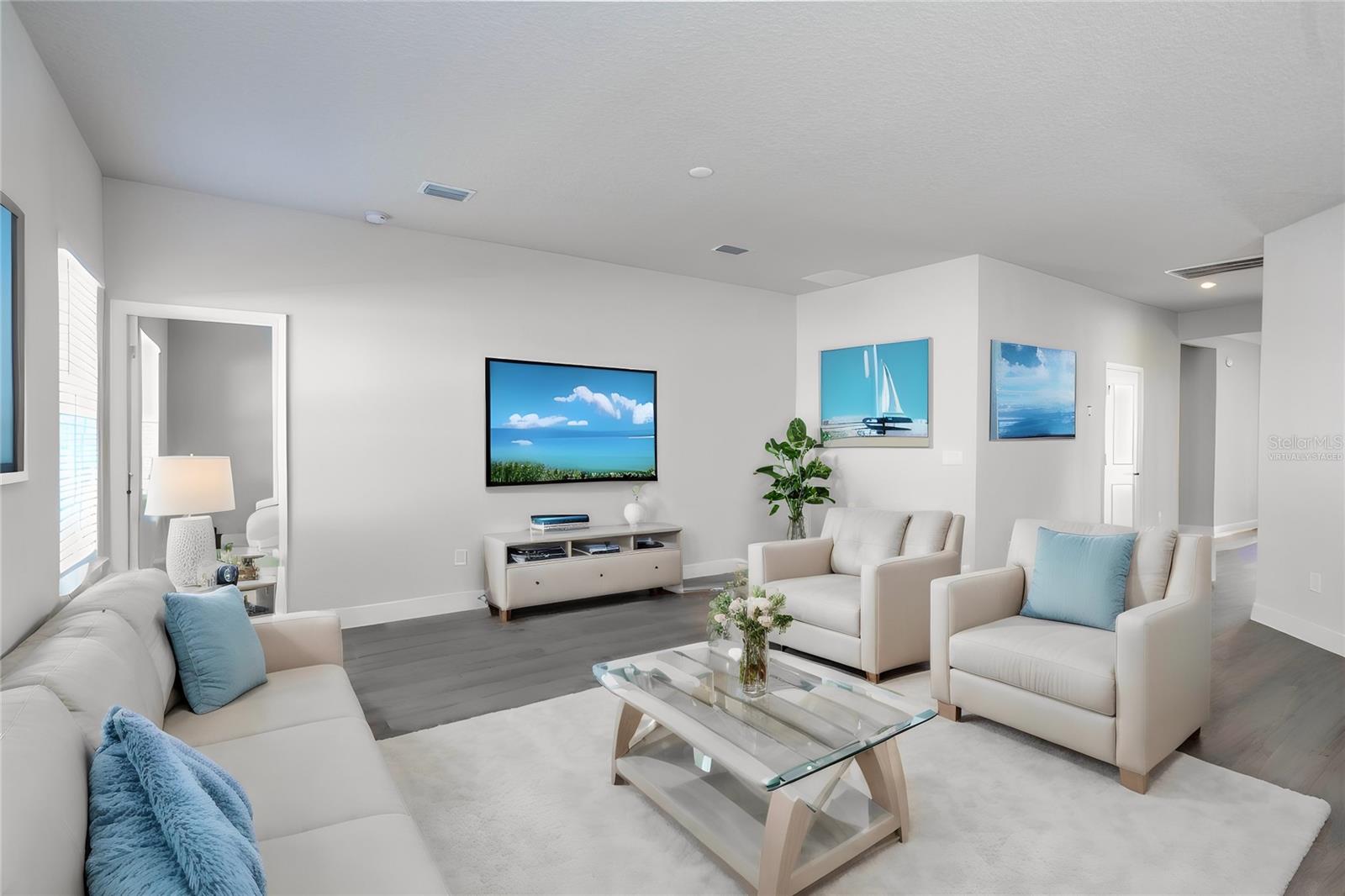 Virtually Staged Living room