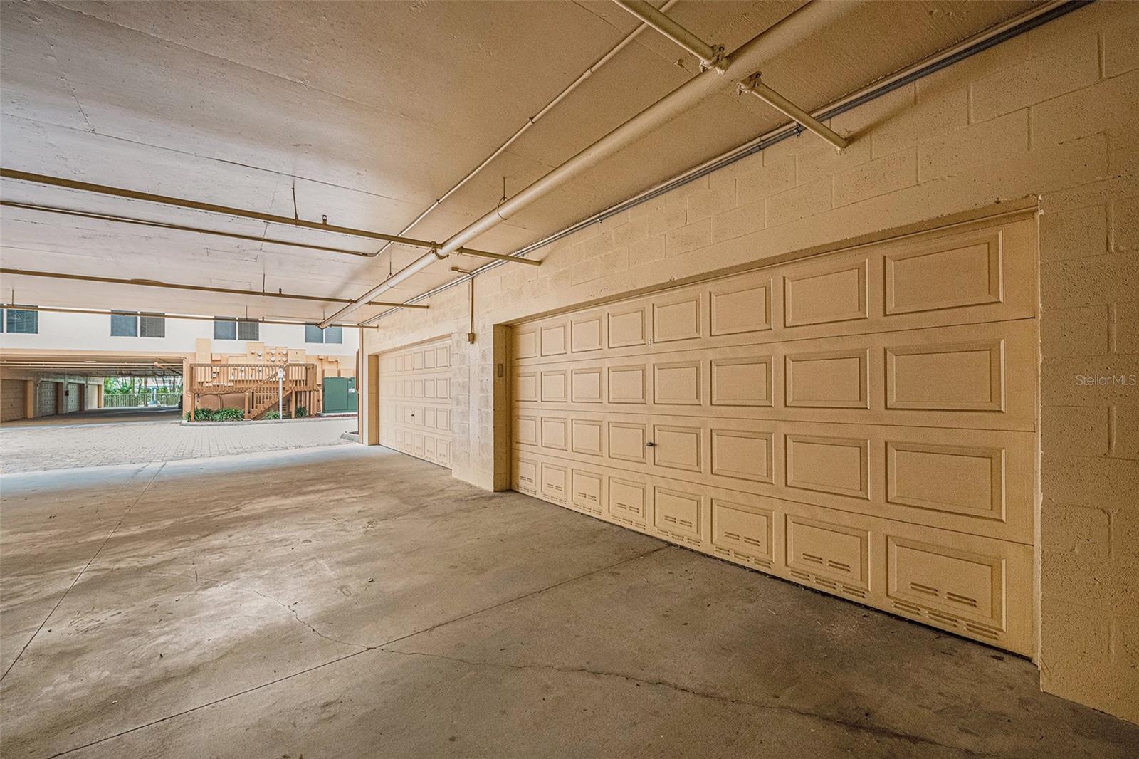 Perfectly located two car garage with access to the main lobby directly from the garage.