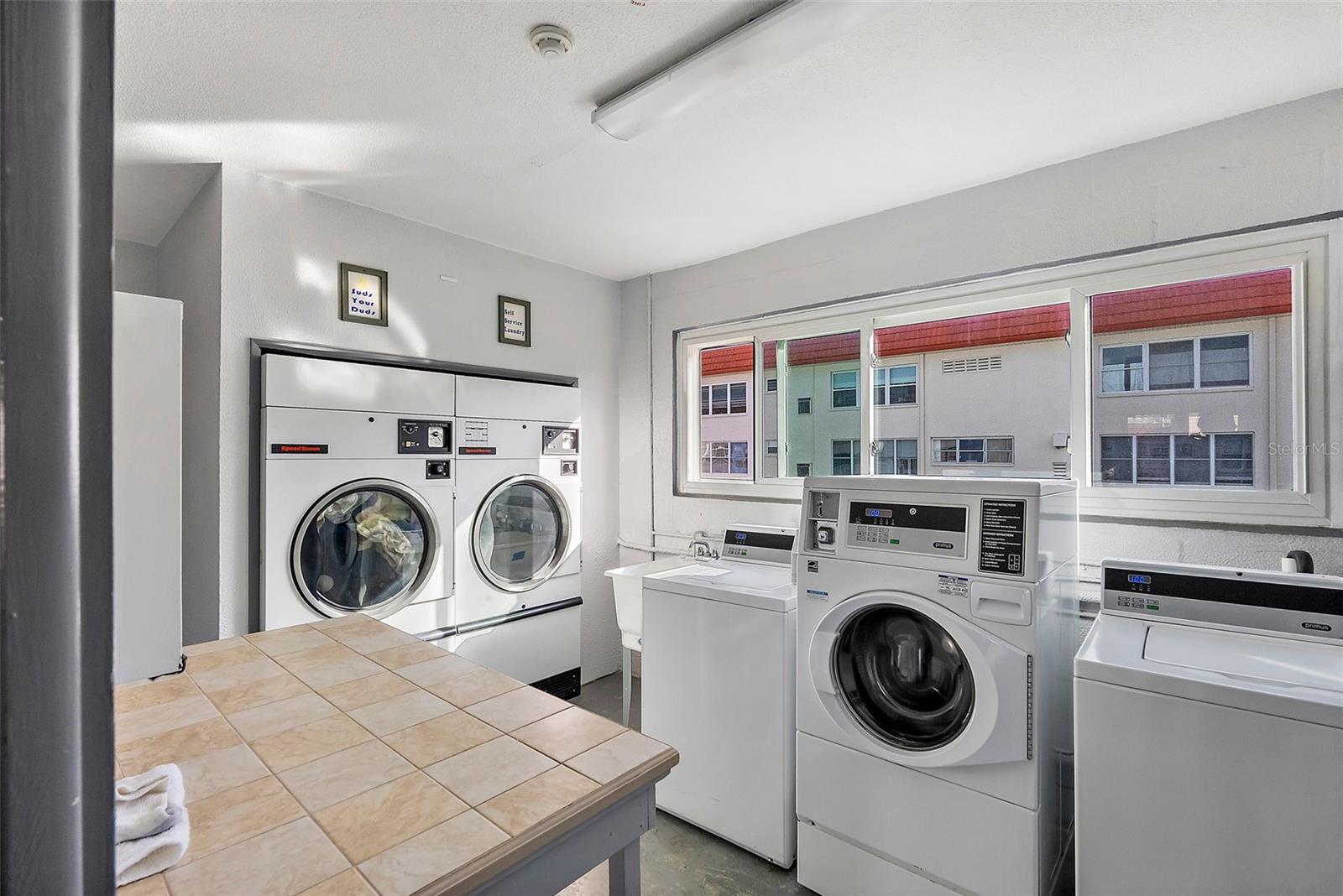 The laundry room is on the third floor.