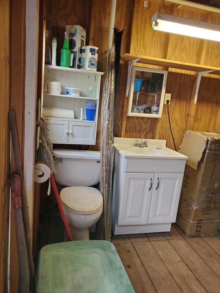 Sink & Toilet in Shed
