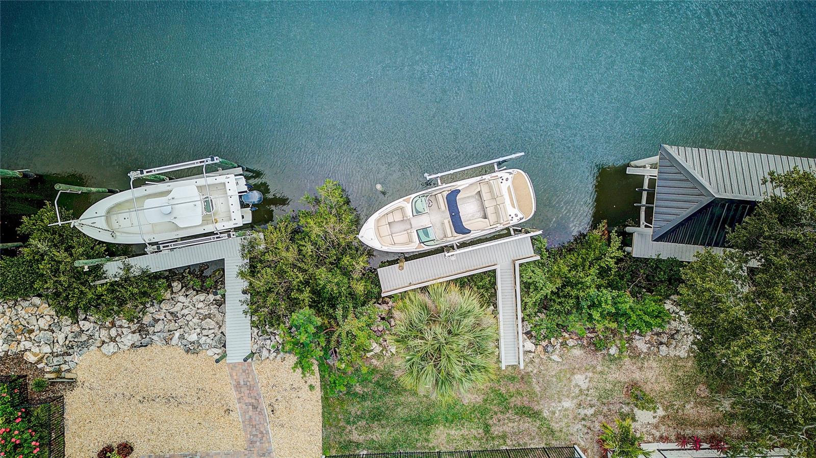AERIAL VIEW OVER DOCK