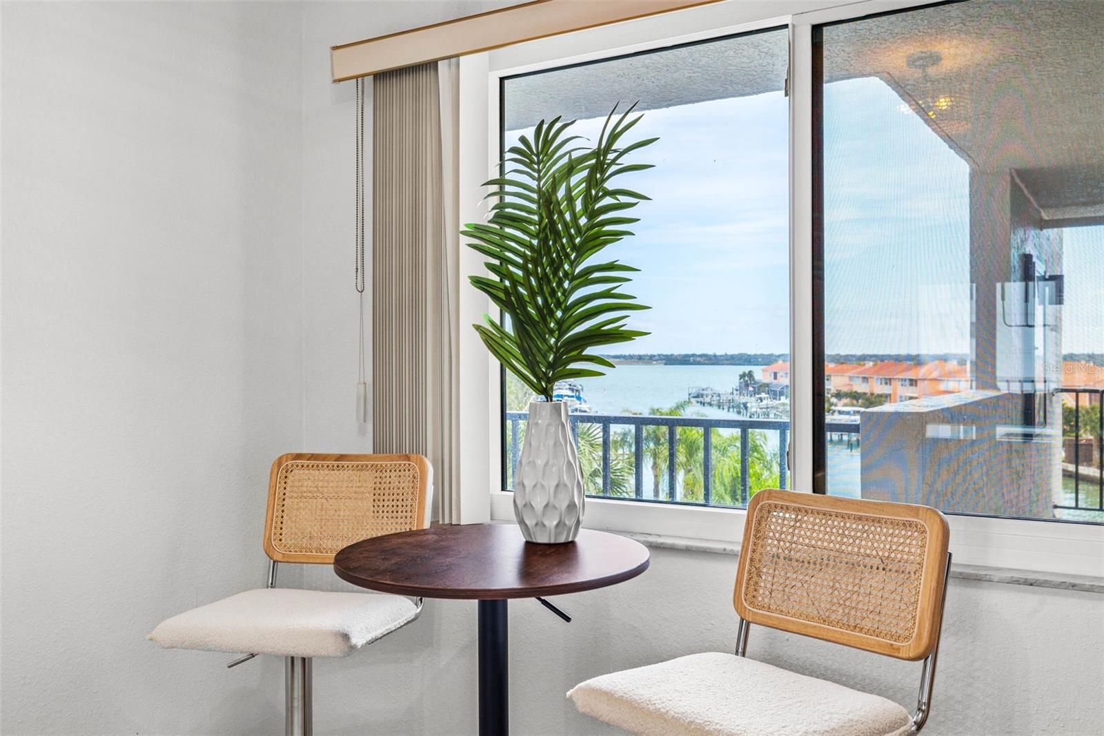 Eat In Dining Space With View of intracoastal