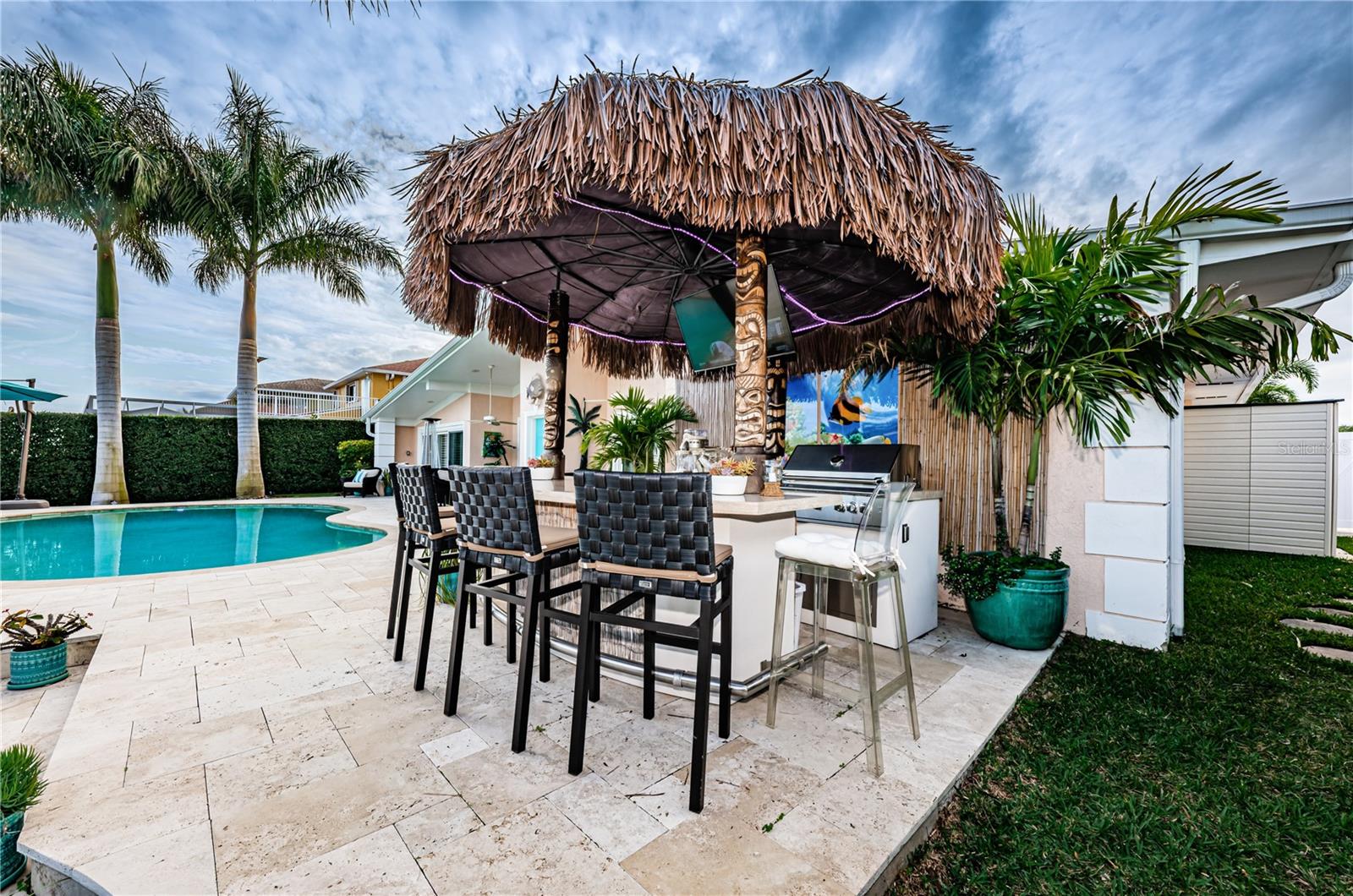 Your private Tiki hut ideal for entertaining.