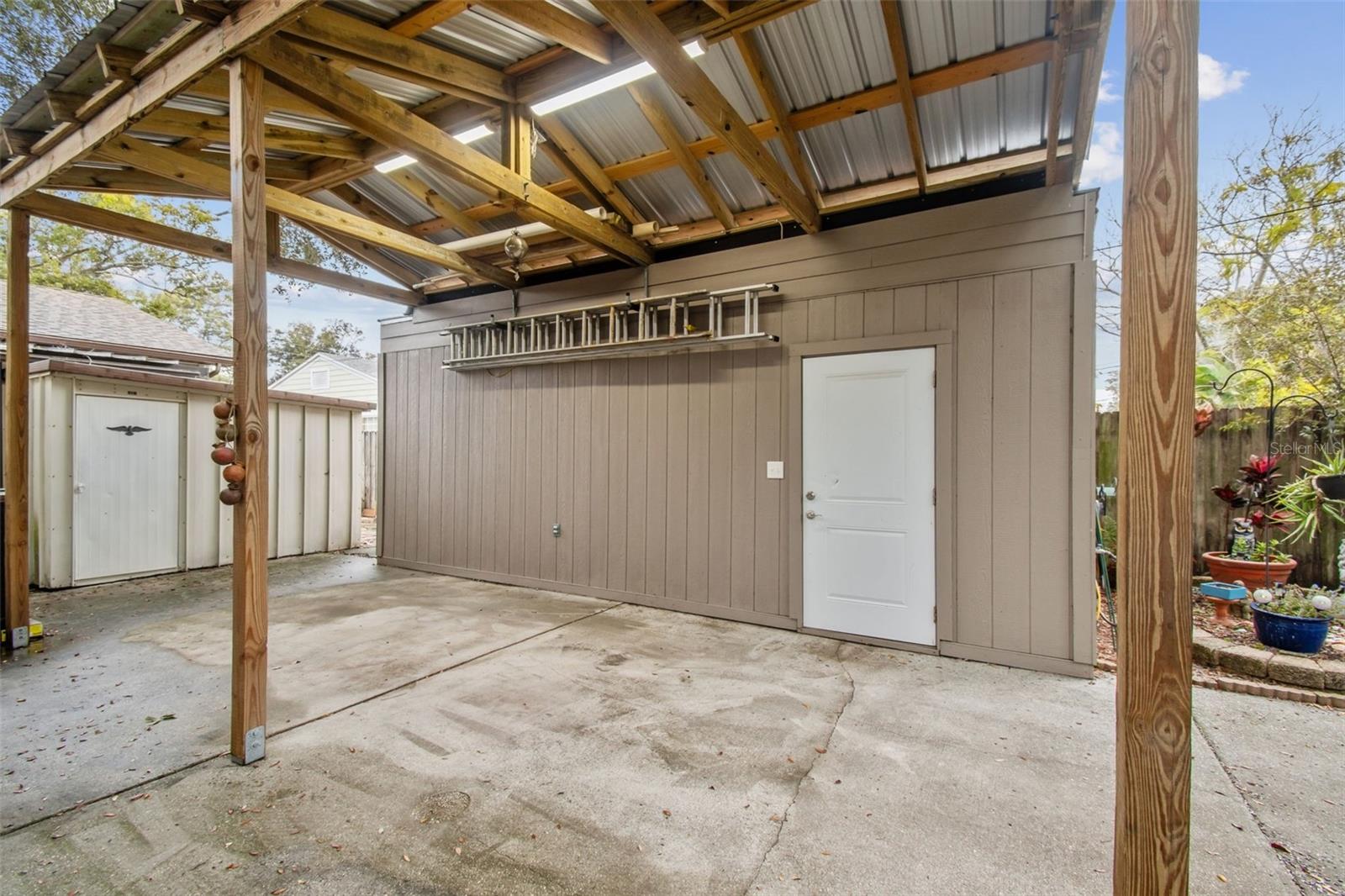 Carport and Storage Shed