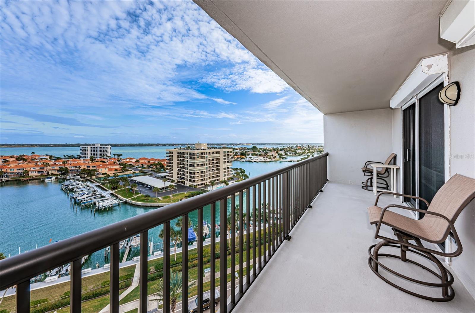 Step out onto the balcony and enjoy views of the Marina & Intracoastal Waterway