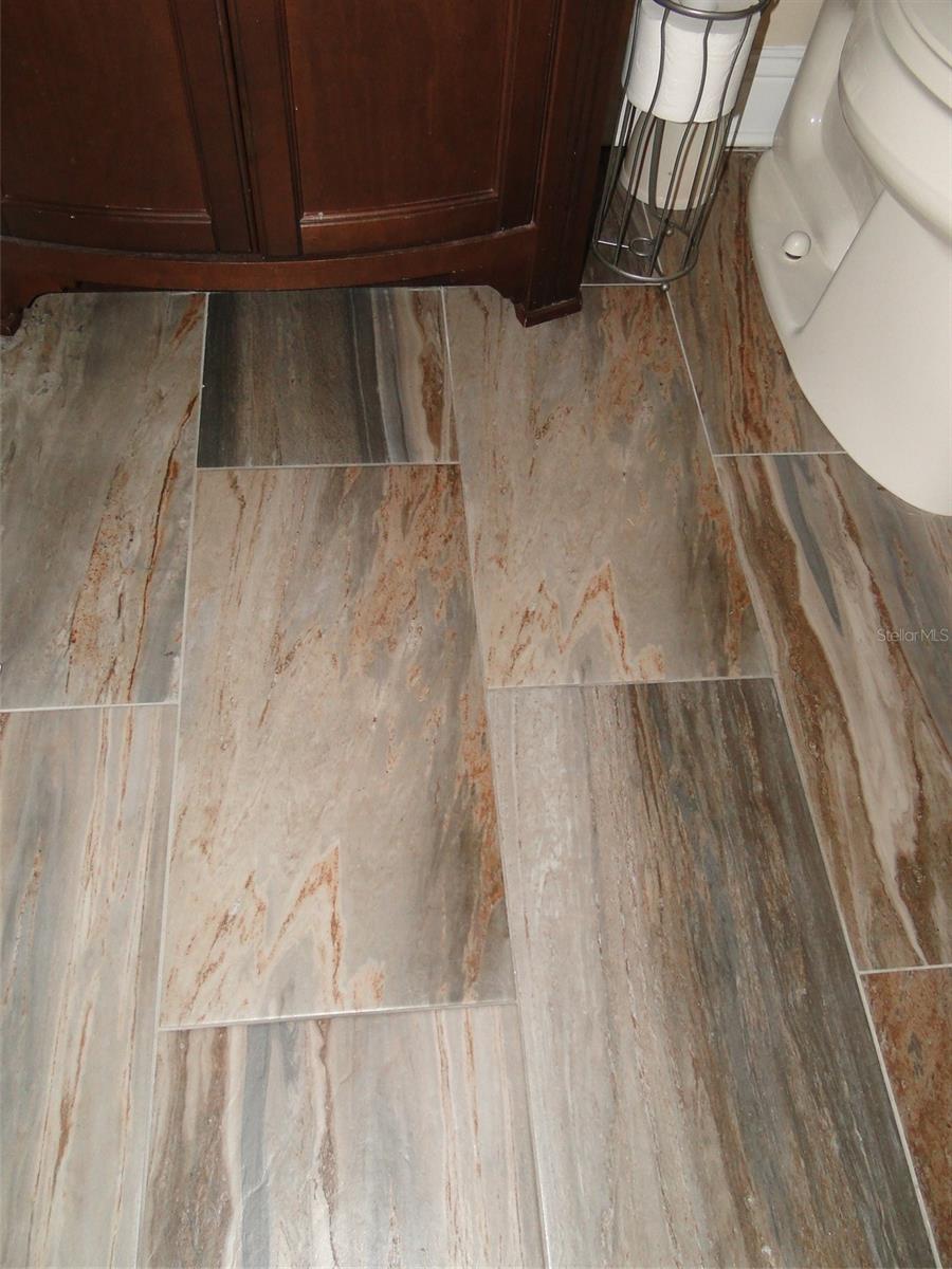 Upgraded Floor Tile in 2nd Bath