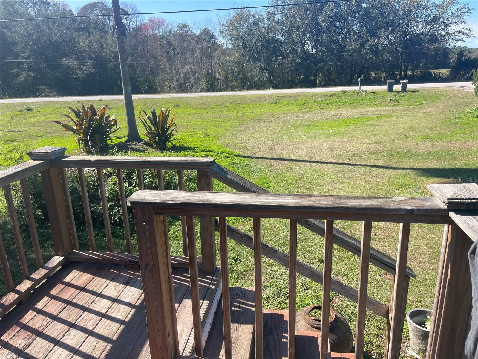 view from your front porch overlooking this large property