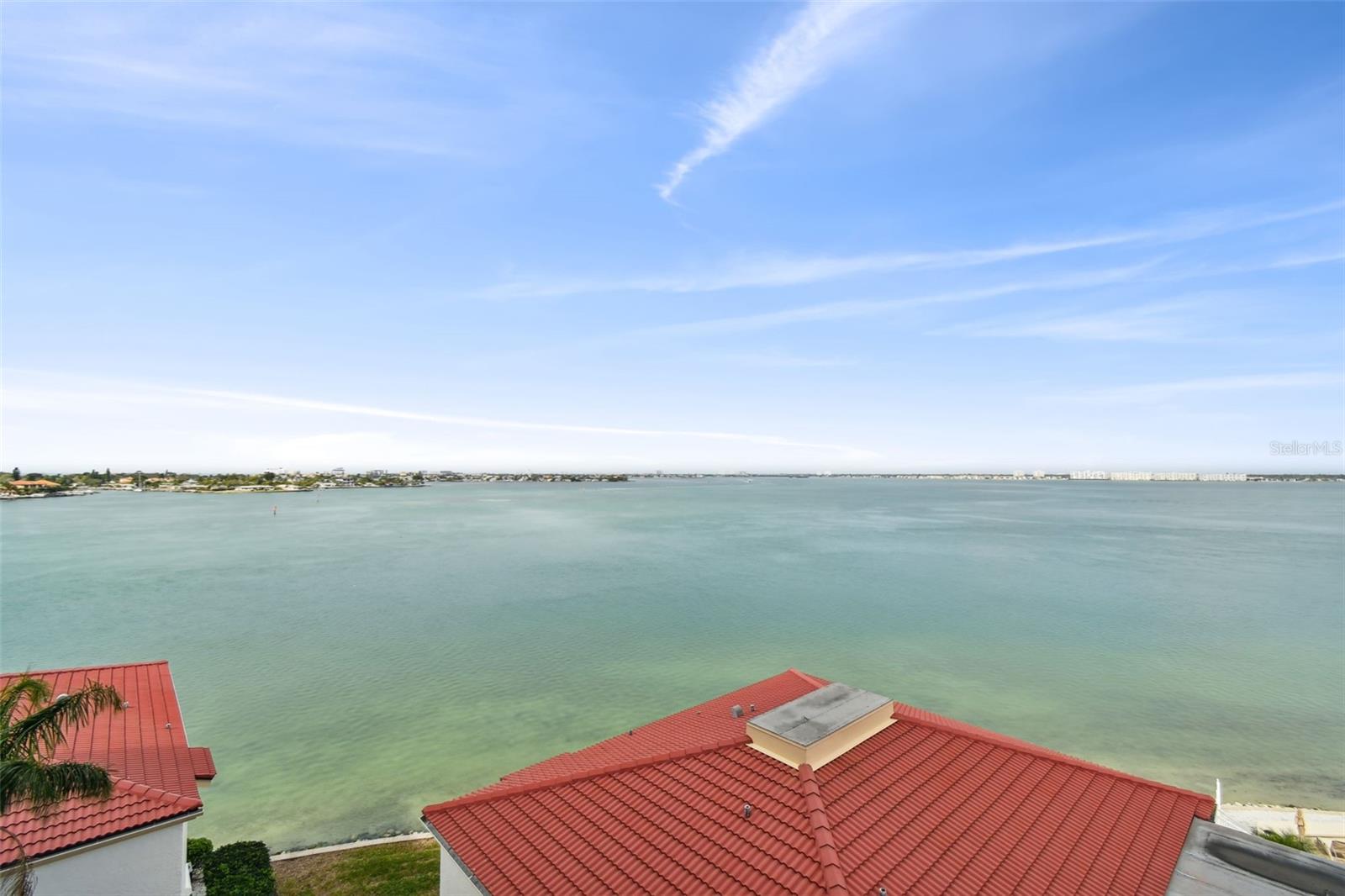 Panoramic water view from covered balcony!