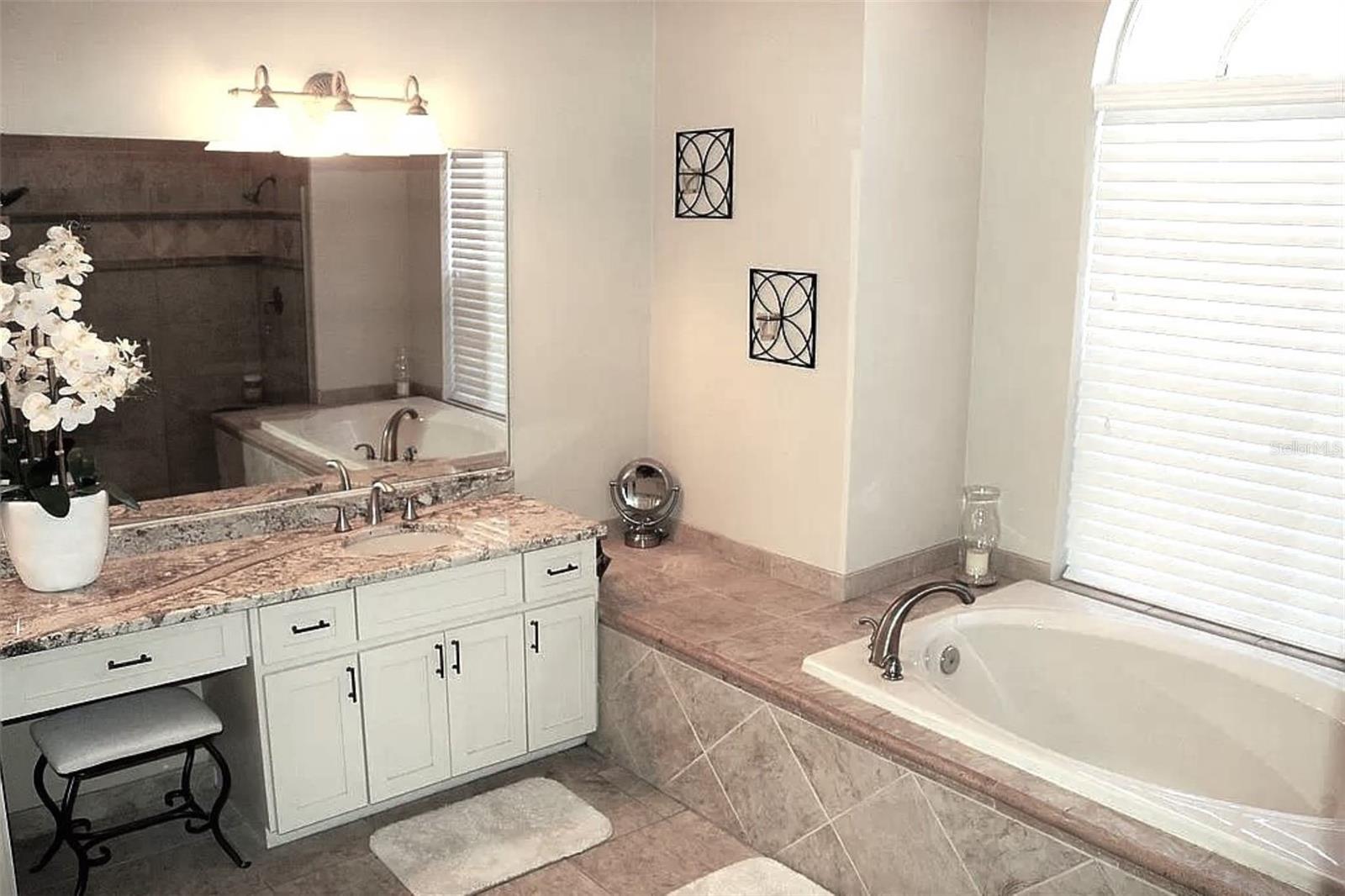 Light the candles and Relax in a bath, master bathroom