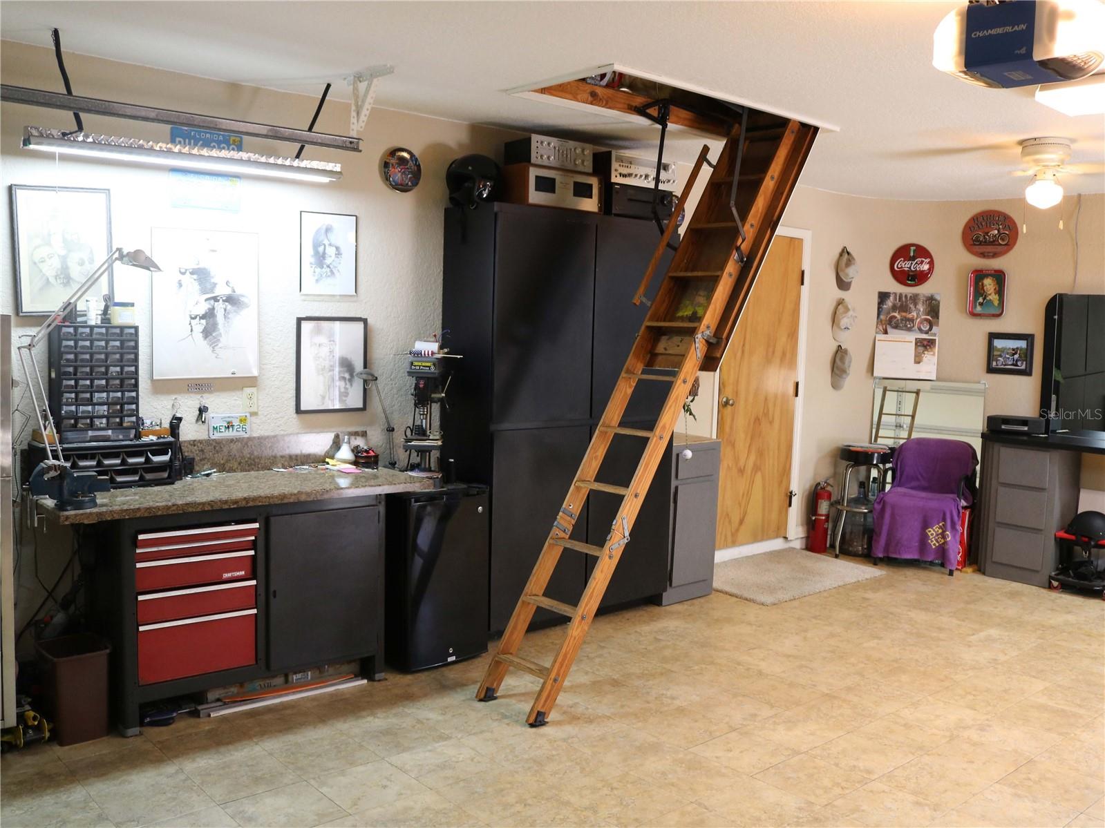Attic Ladder in garage
