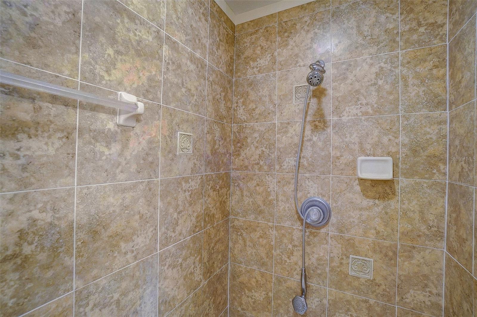 Walk-in shower in Master en-suite bathroom