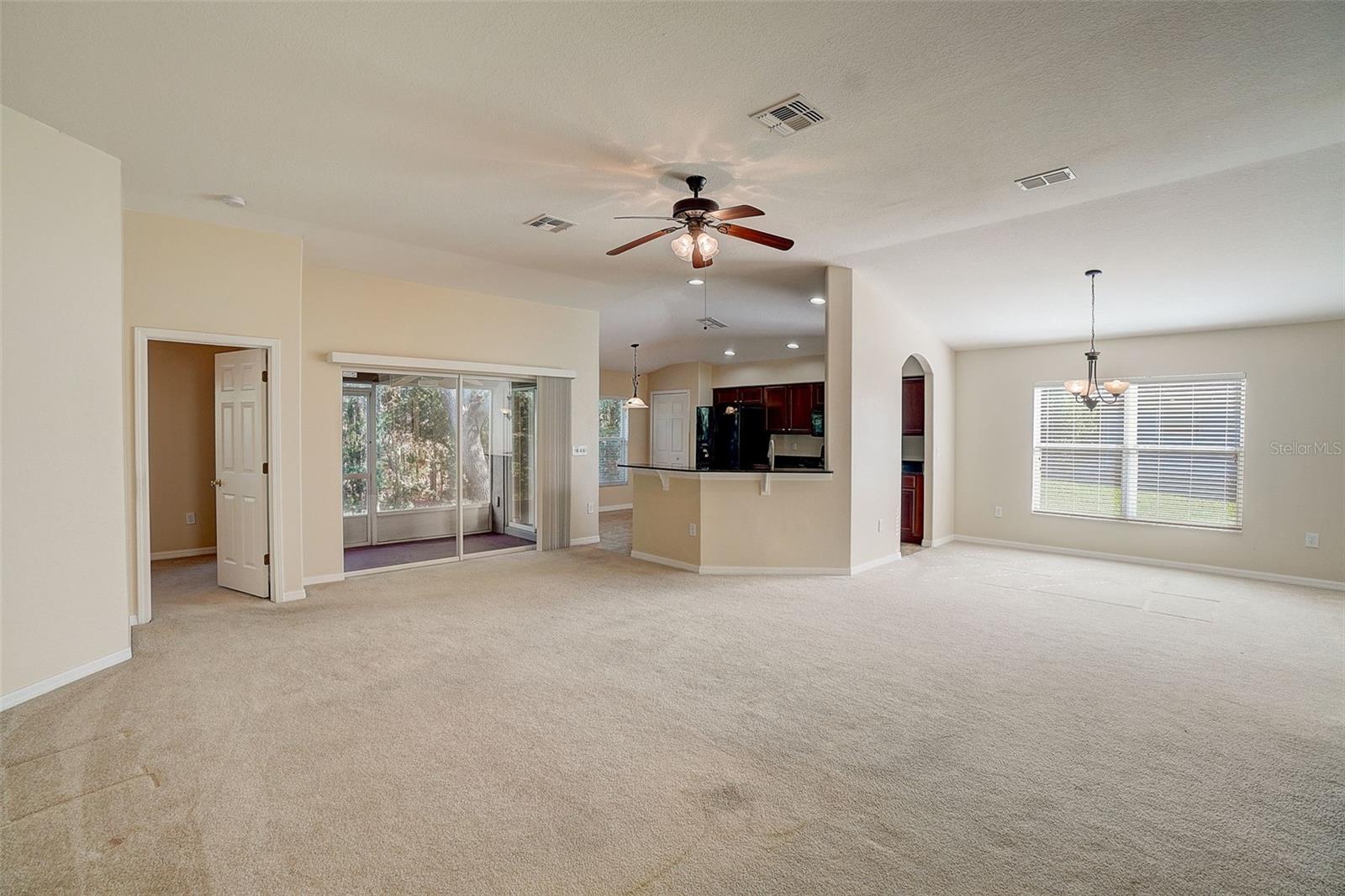 Open concept as you walk in