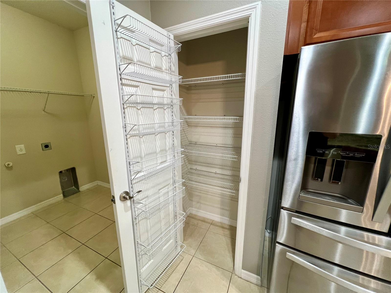 Pantry with easy access
