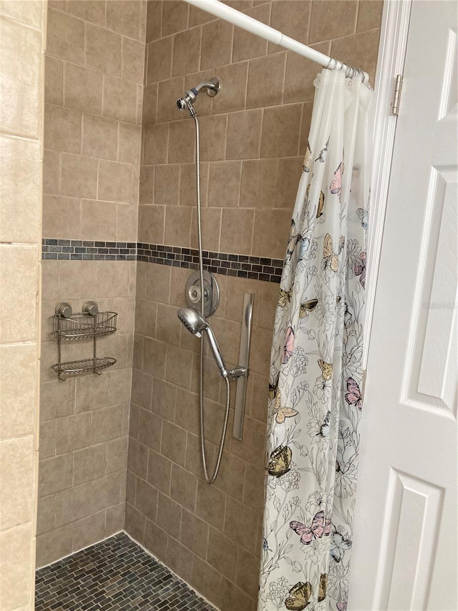 Master bath with all tile shower