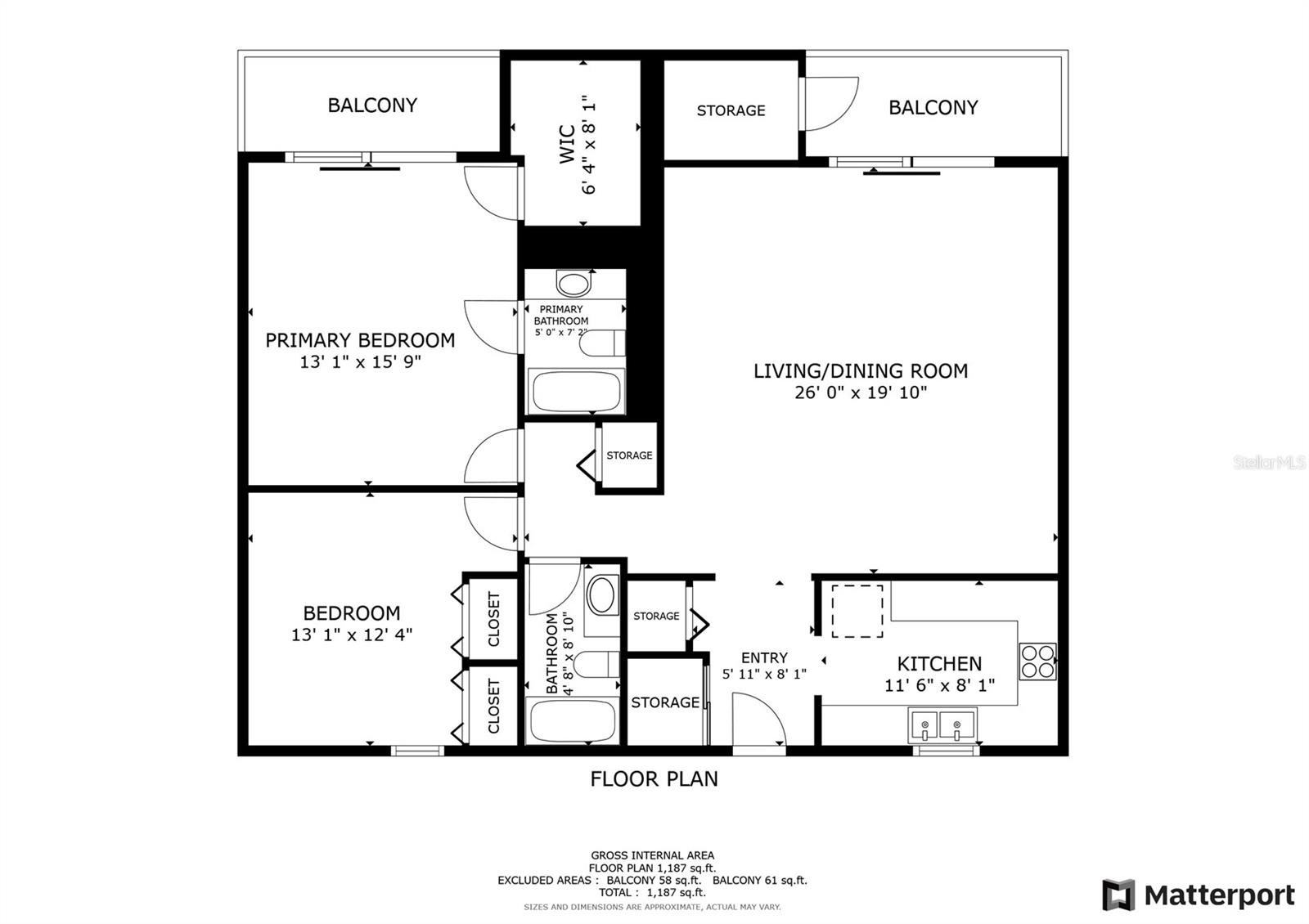 Floor Plan - Unit 629 in Townview Condominium