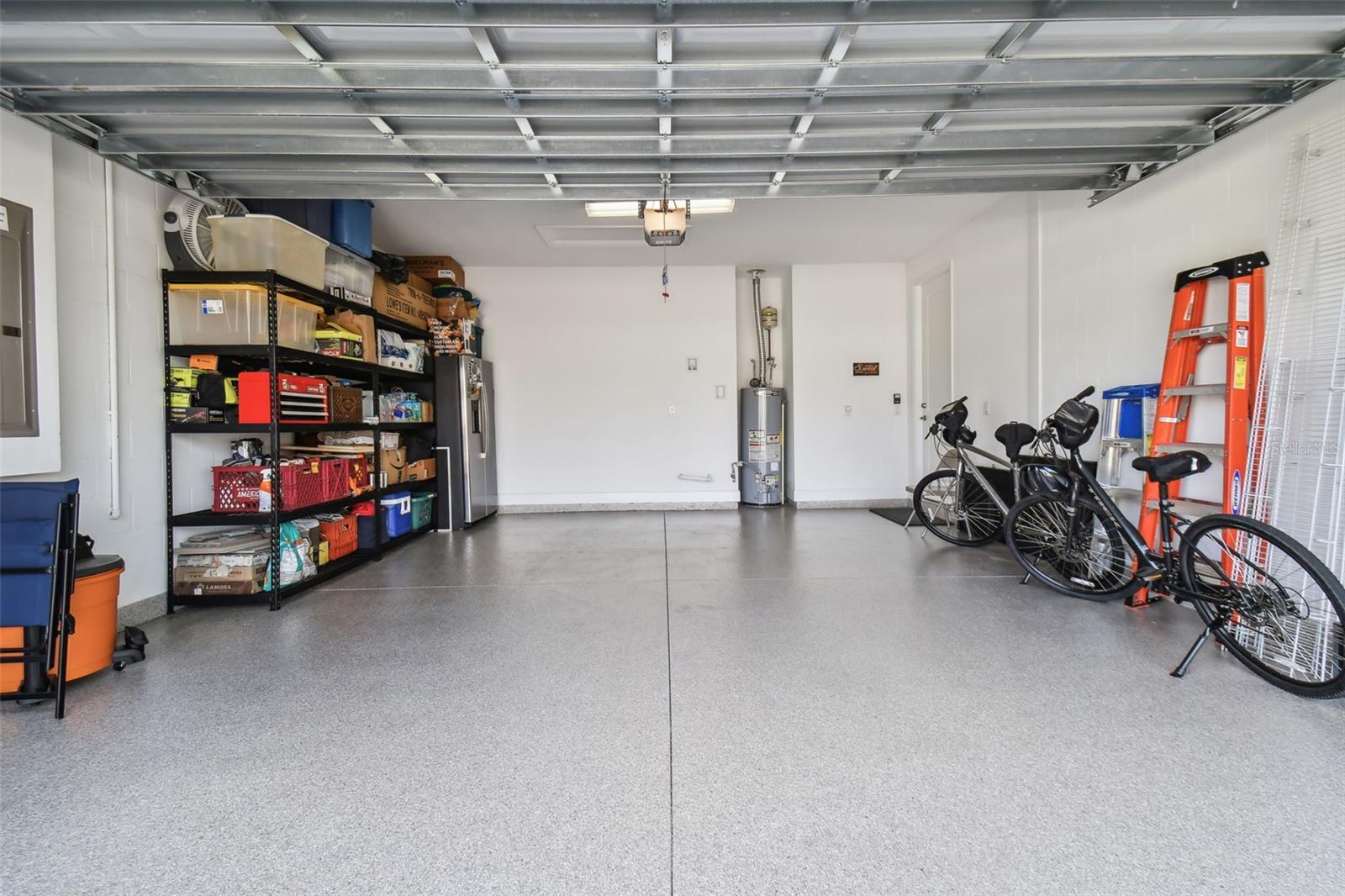 2-car garage with upgraded epoxy flooring.