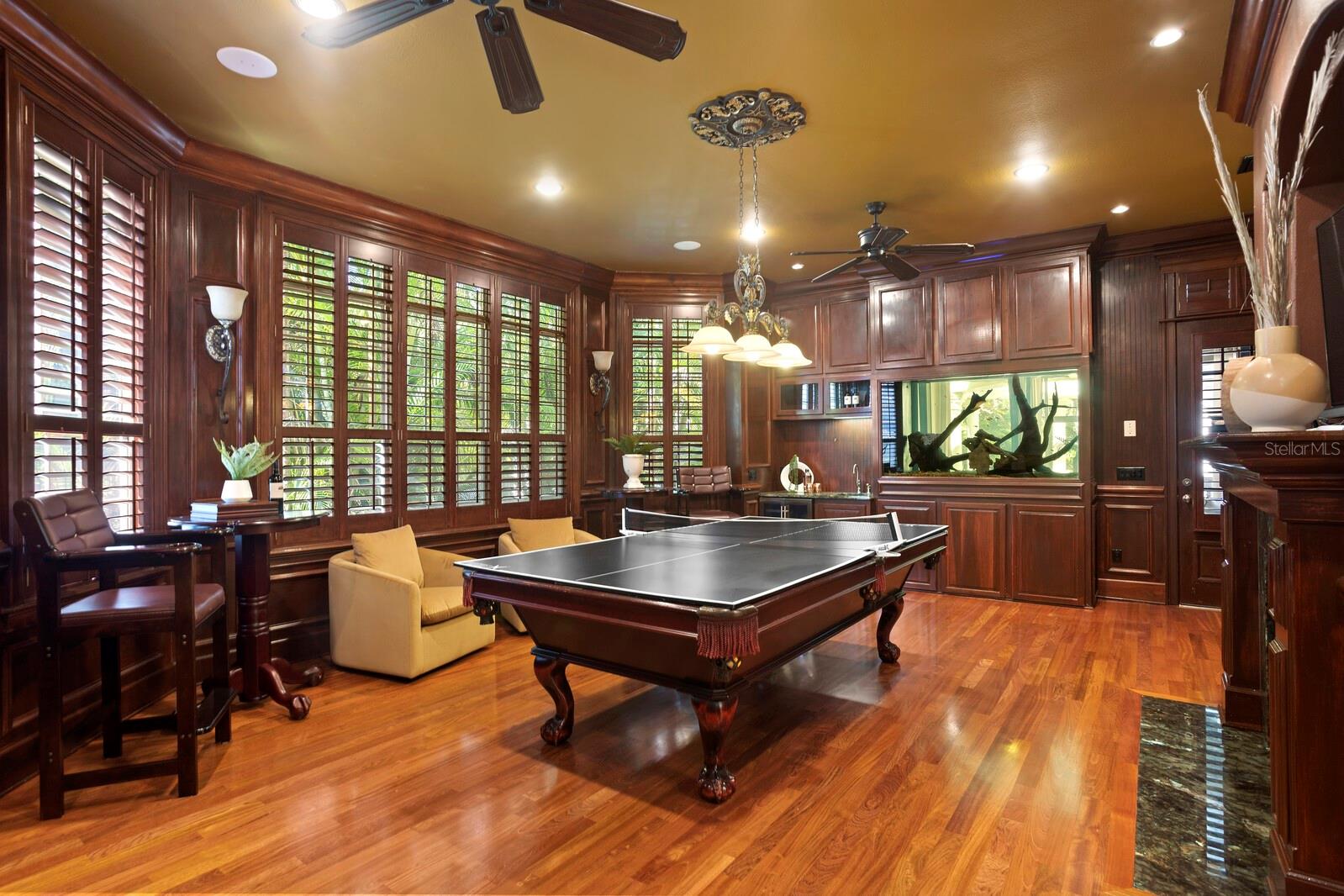 Gameroom with Pool Table and Ping Pong