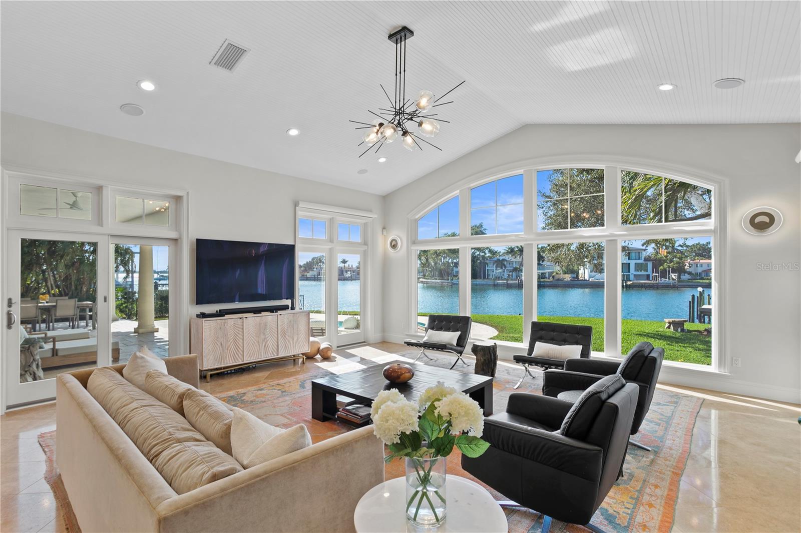 The open family room is a perfect place to gather.