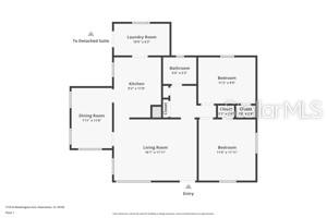 floor plan - main house