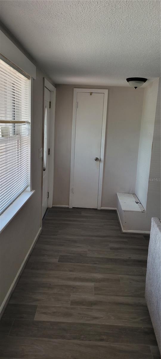 Front entrance with closet