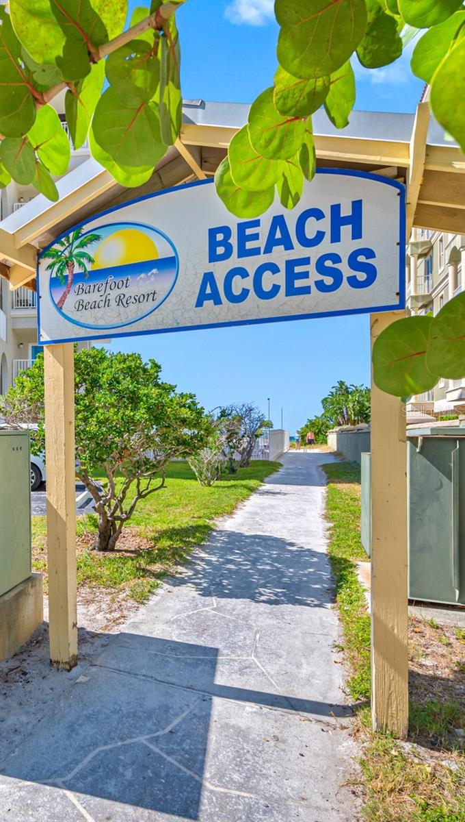 Deeded Beach Access for Barefoot Beach