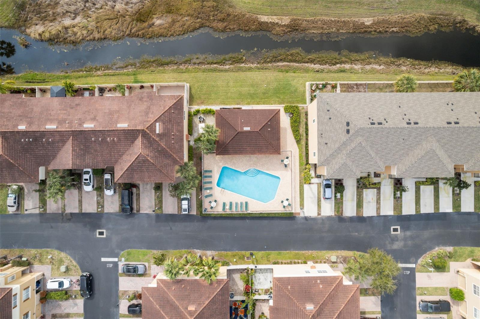 Aerial View Community Pool